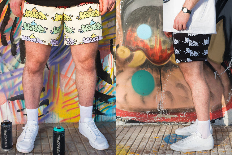 shorts b.different clothing independent streetwear inspired by street art graffiti