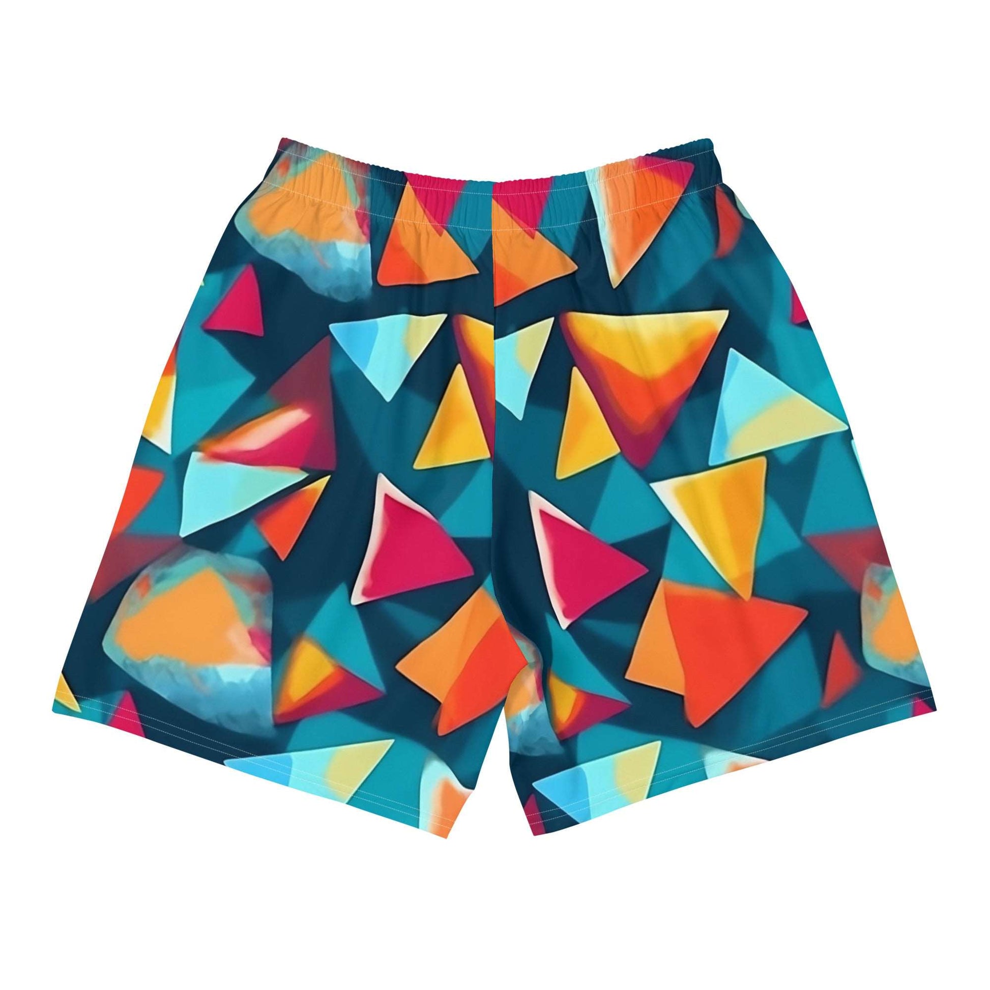 back of pyramid shorts by B.Different Clothing independent streetwear inspired by street art graffiti
