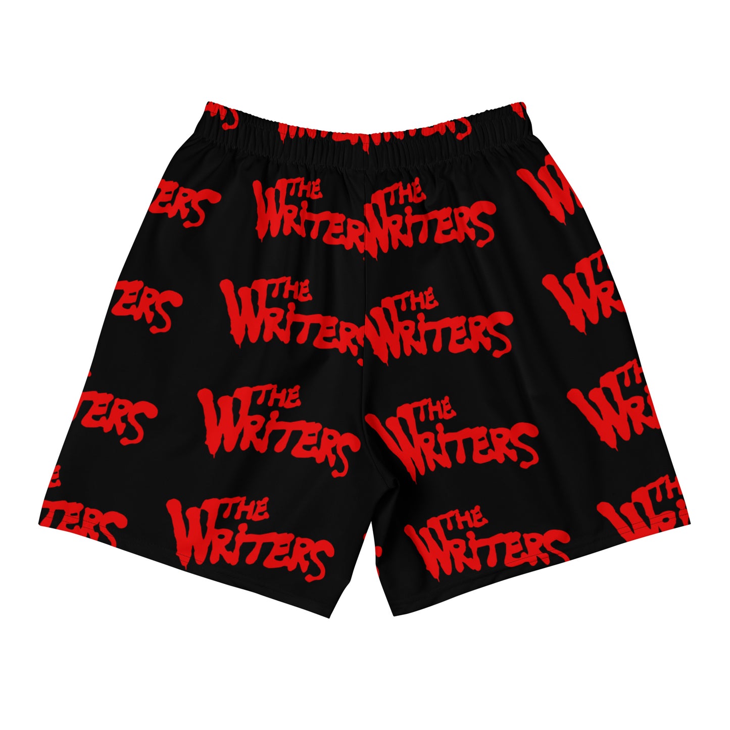 Black-The Writers Graffiti Shorts from B.Different Clothing, back view, graffiti-inspired streetwear
