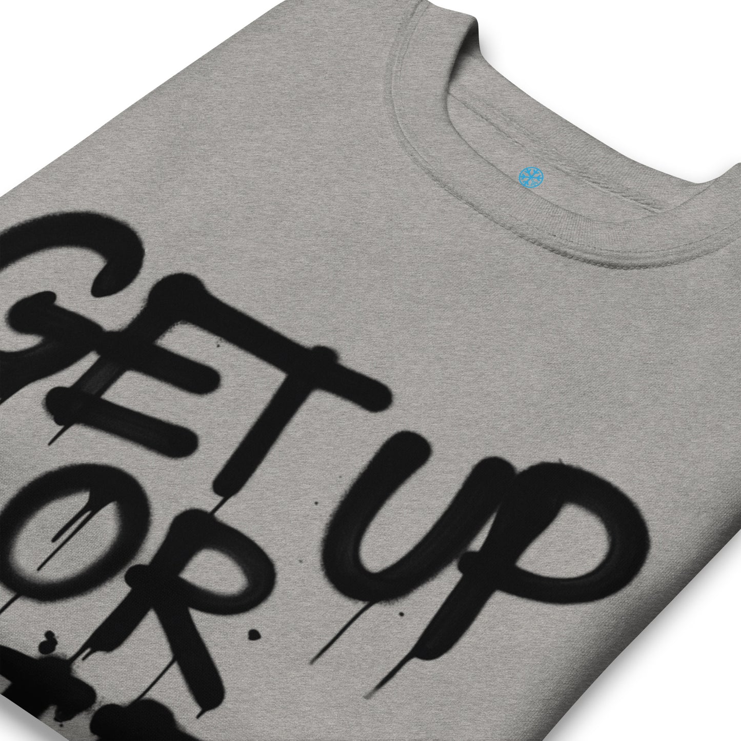 gray-get-up-or-die-graffiti-tag-sweatshirt-detail-by-b.different-clothing-graffiti-inspired-independent-streetwear-brand
