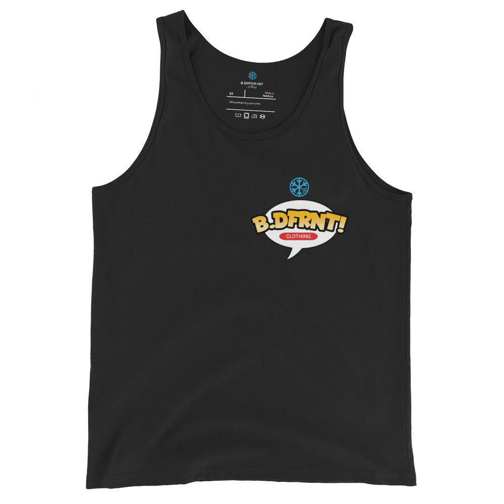 black-graffiti-artist-vinyl-figure-tank-top-front-by-b.different-clothing-graffiti-inspired-independent-streetwear-brand