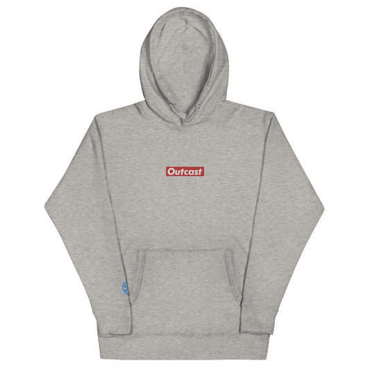front Outcast box hoodie b.different clothing street art graffiti inspired independent streetwear