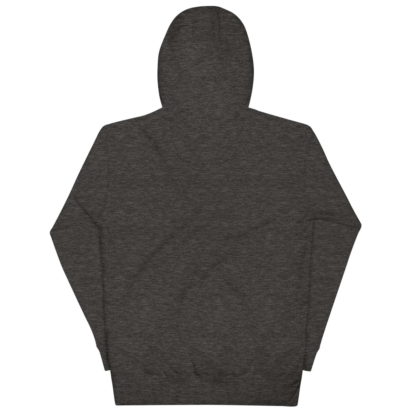 back hoodie Logo dark gray by B.Different Clothing independent streetwear brand inspired by street art graffiti