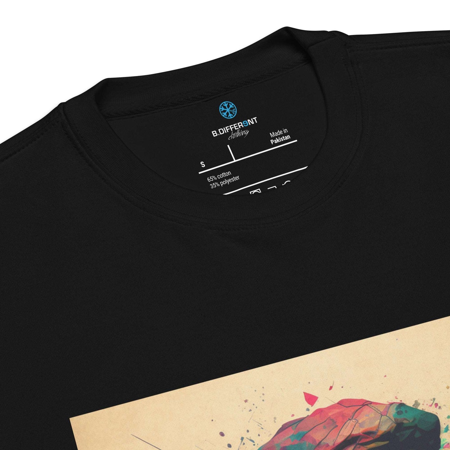 black-leonardo-sweatshirt-detail-by-b.different-clothing-graffiti-inspired-independent-streetwear-brand