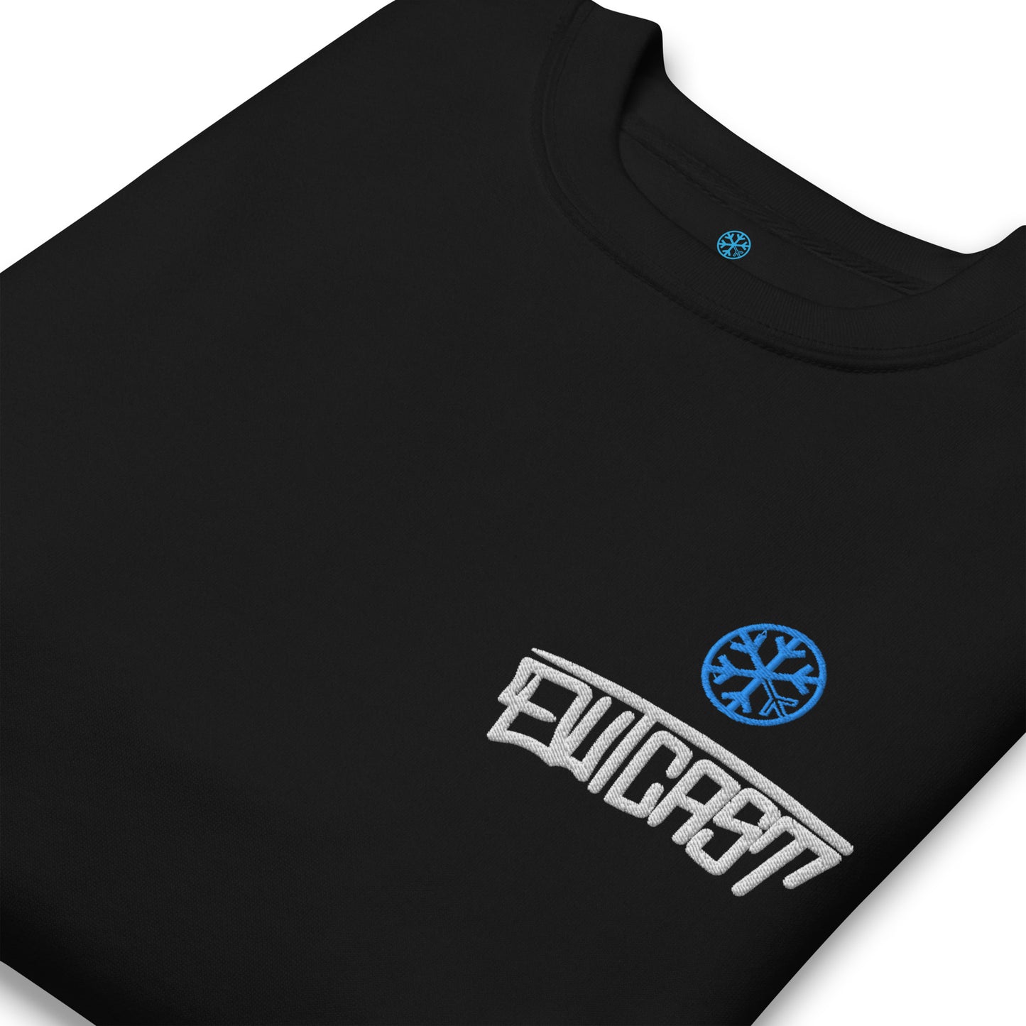 Black-Outcast Graffiti Tag Sweatshirt from B.Different Clothing, detail, graffiti-inspired streetwear