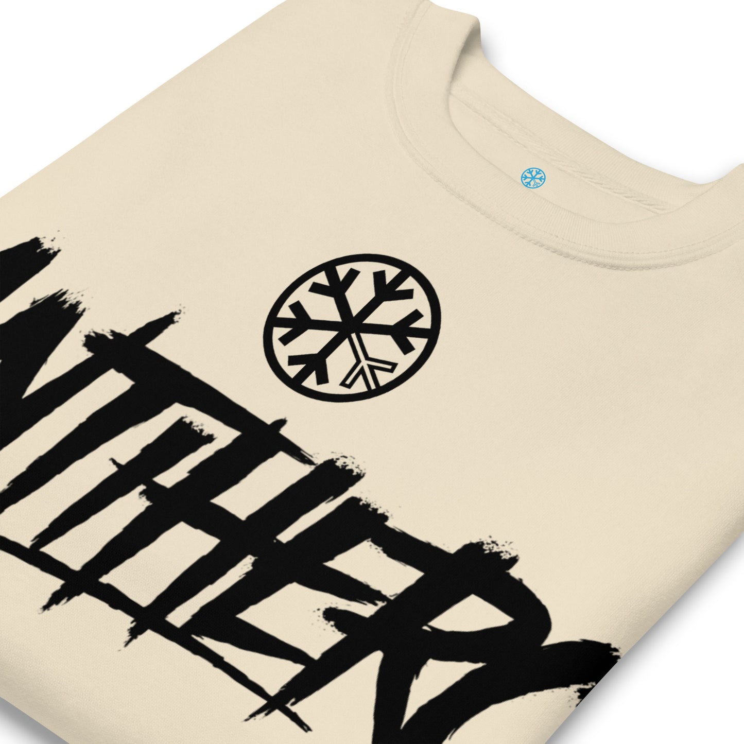 Beige-Antihero Graffiti Tag Sweatshirt from B.Different Clothing, detail, graffiti-inspired streetwear