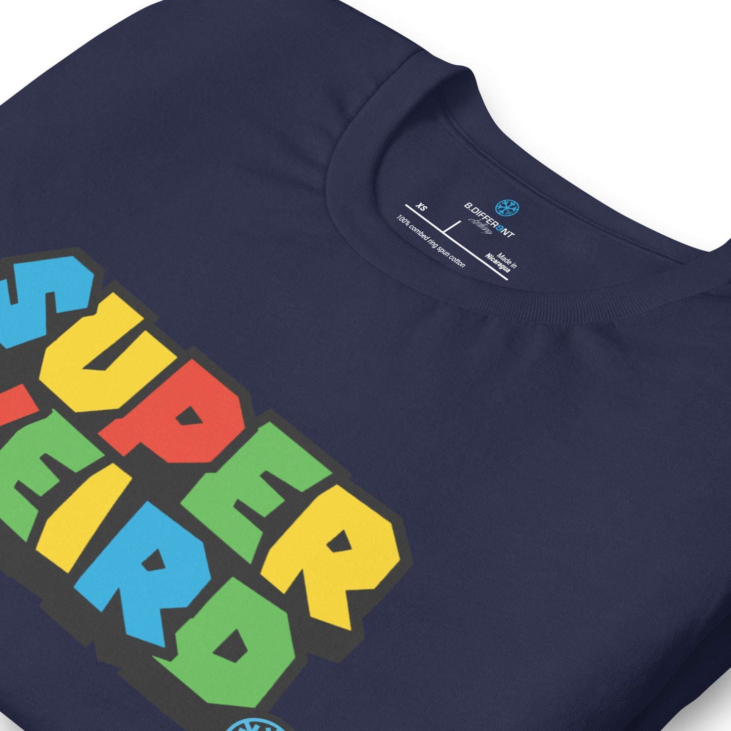navy-super-weird-tee-by-b.different-clothing-graffiti-inspired-independent-streetwear-brand