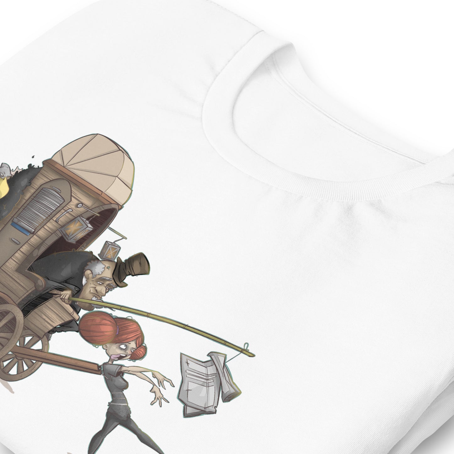 White-Press Corpse Graffiti Tee from B.Different Clothing, detail, graffiti-inspired streetwear t-shirt