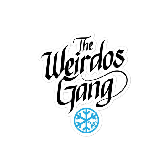 Weirdos Gang Lettering Sticker