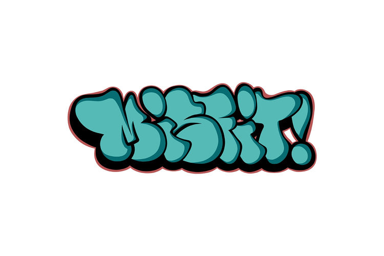 Misfit Throwie Collection by B.Different Clothing street art graffiti inspired streetwar brand for weirdos and oustisders.