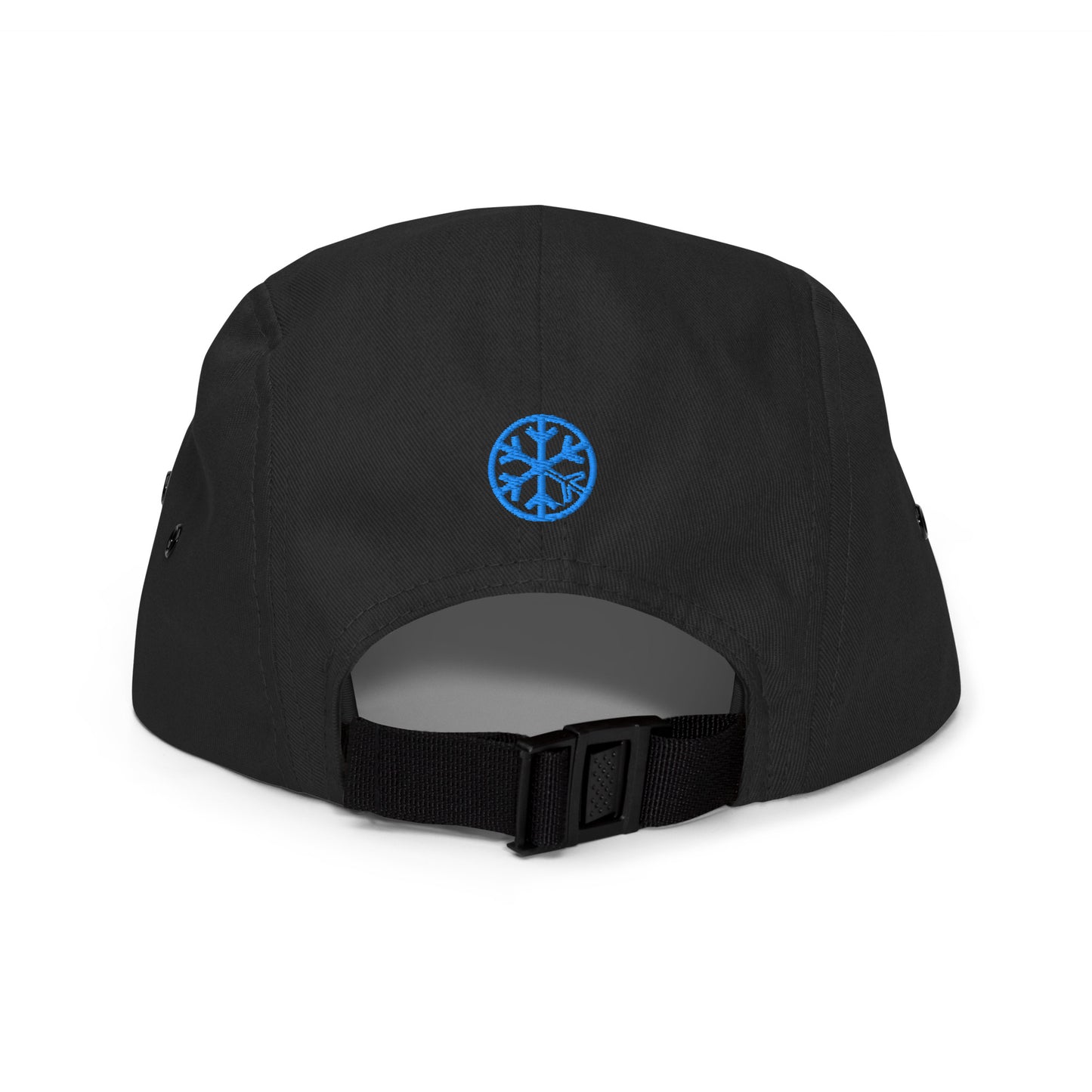 Black-Weirdo Graffiti Tag 5-panel Snapback Hat from B.Different Clothing, back view, graffiti-inspired streetwear