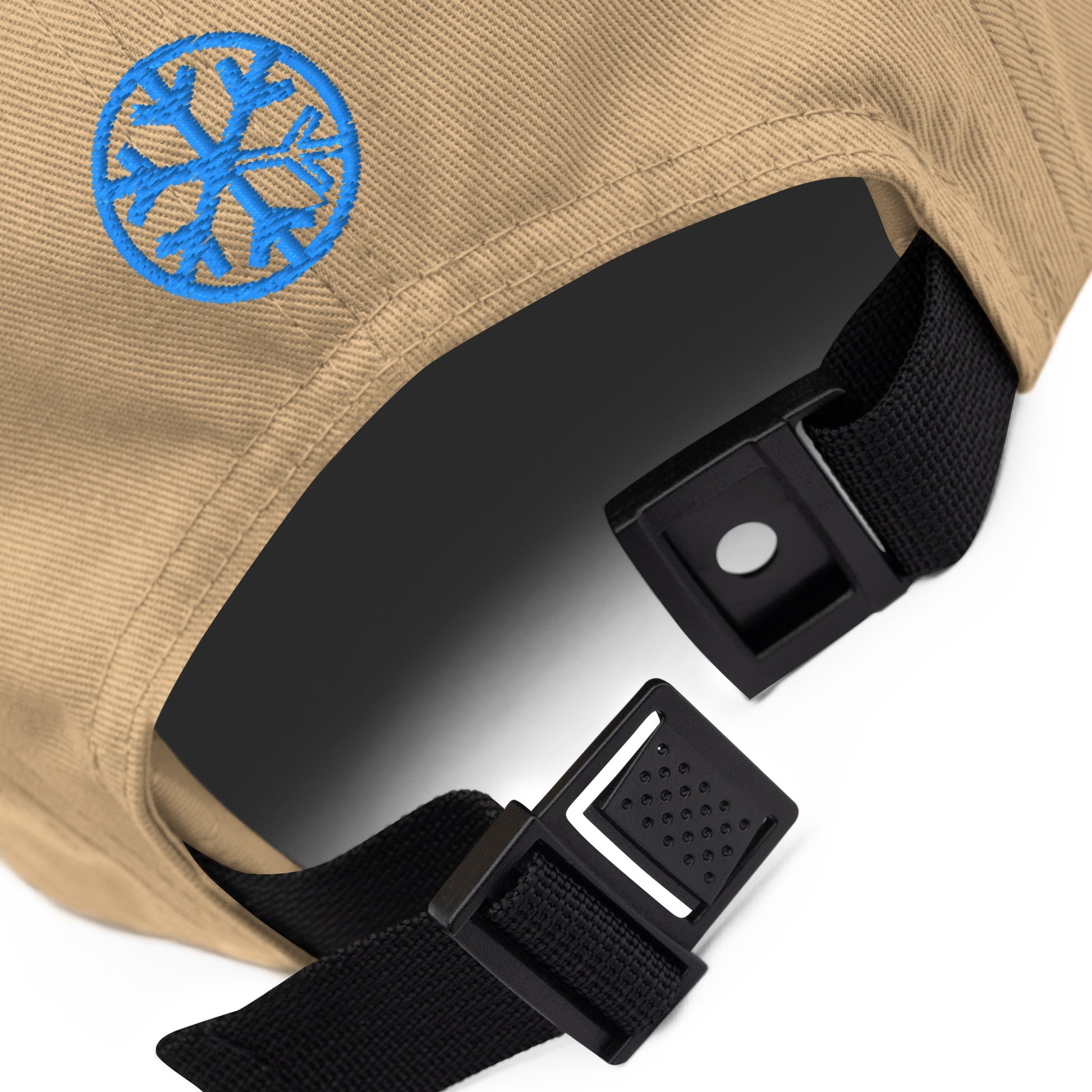 Beige-Antisocial Graffiti Hollow 5-Panel Snapback Hat from B.Different Clothing, detail, graffiti-inspired streetwear