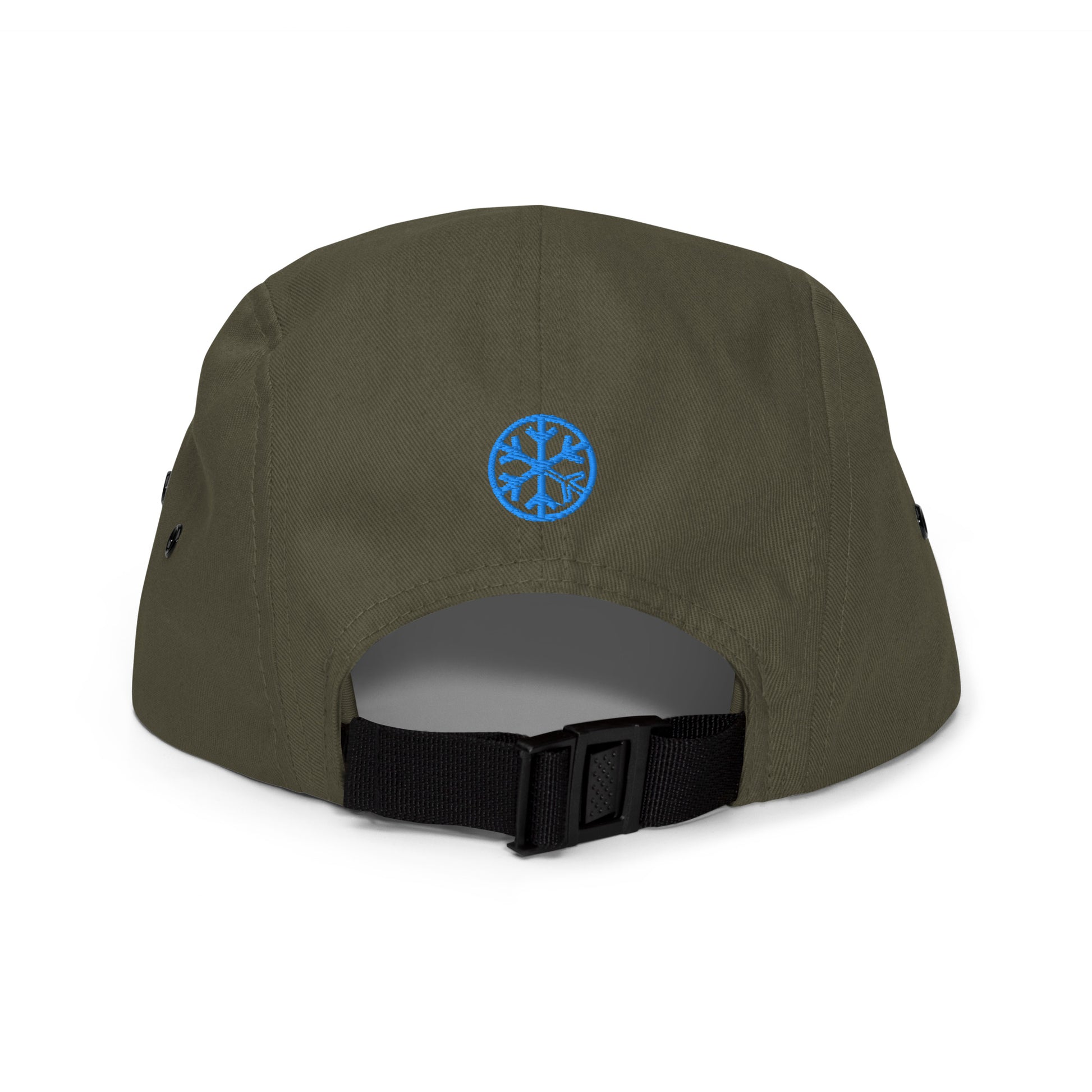 Green-Weirdo Graffiti Tag 5-panel Snapback Hat from B.Different Clothing, back view, graffiti-inspired streetwear