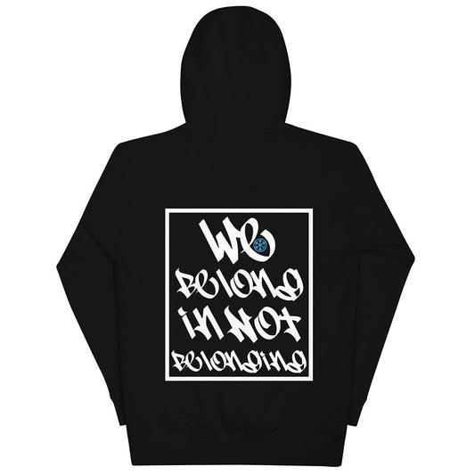 back of Family hoodie by B.Different Clothing street art graffiti inspired brand for weirdos, outsiders, and misfits.