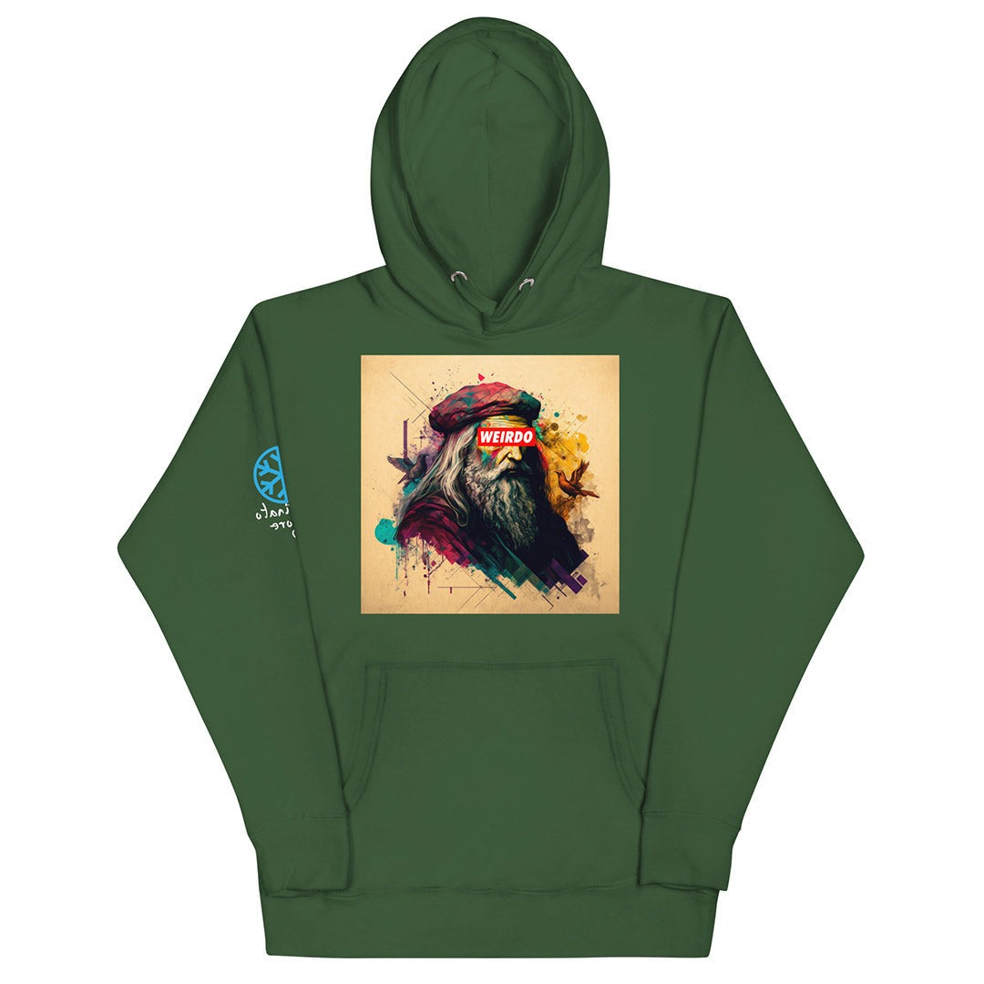 hoodie Leonardo green by B.Different Clothing independent streetwear brand inspired by street art graffiti