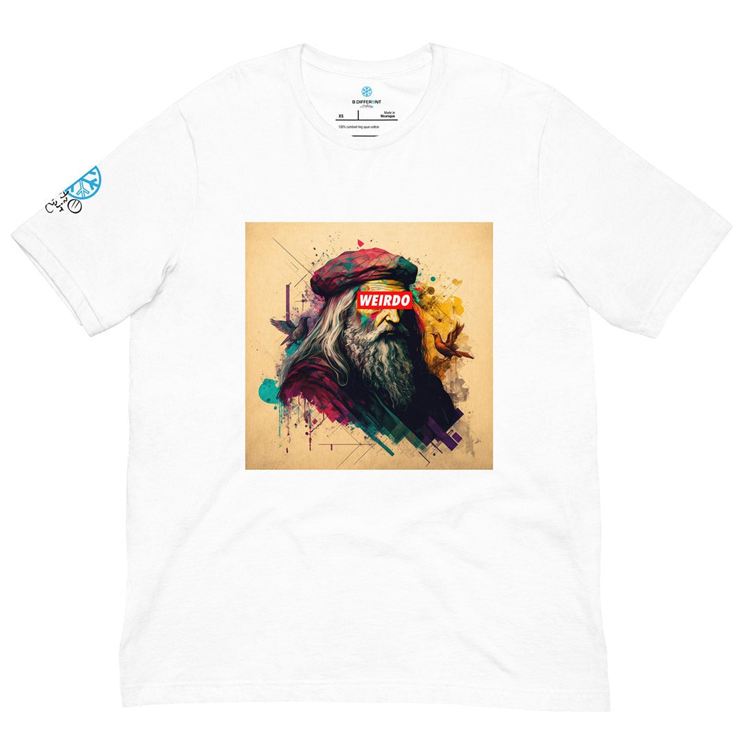 t-shirt Leonardo white by B.Different Clothing independent streetwear brand inspired by street art graffiti
