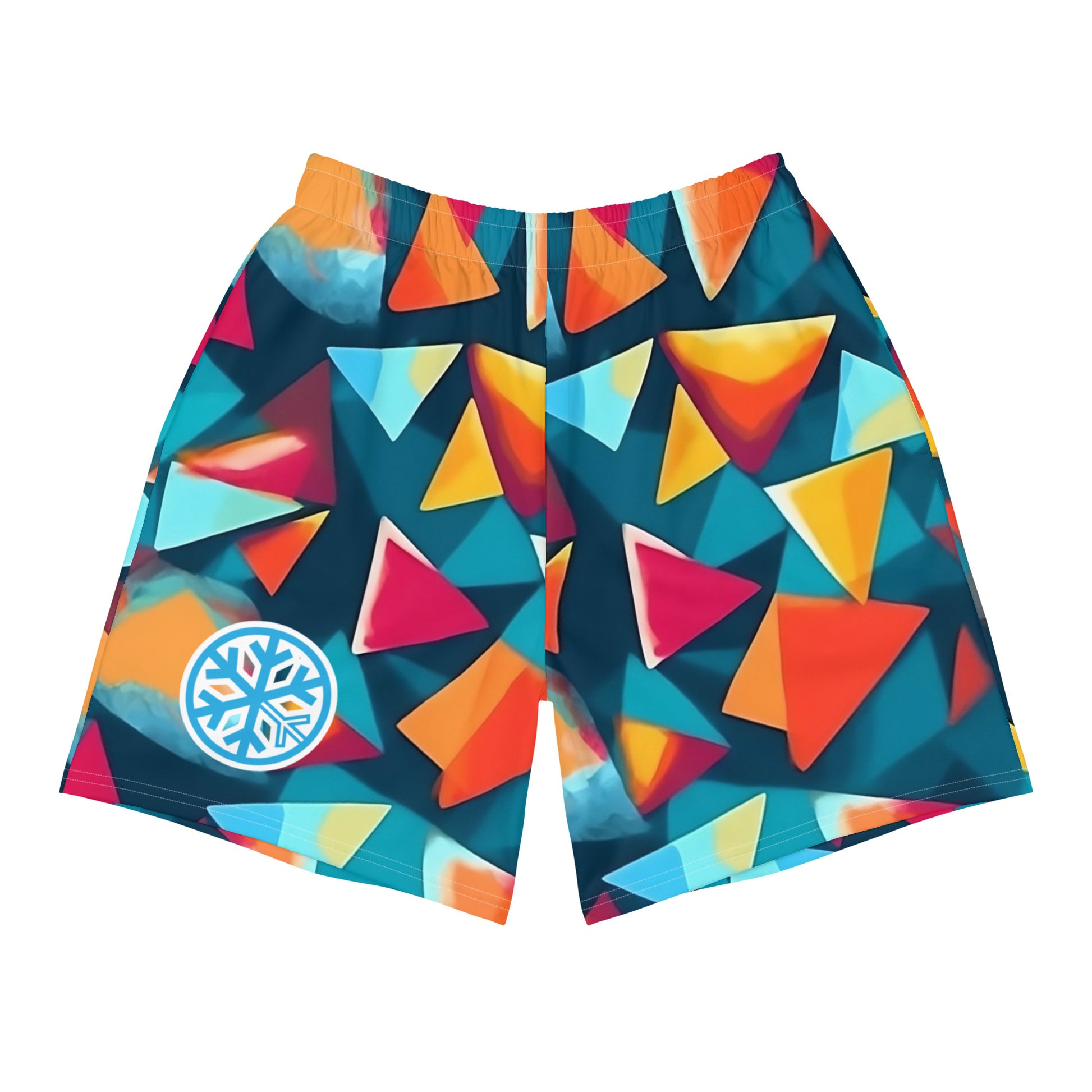 front of pyramid shorts by B.Different Clothing independent streetwear inspired by street art graffiti