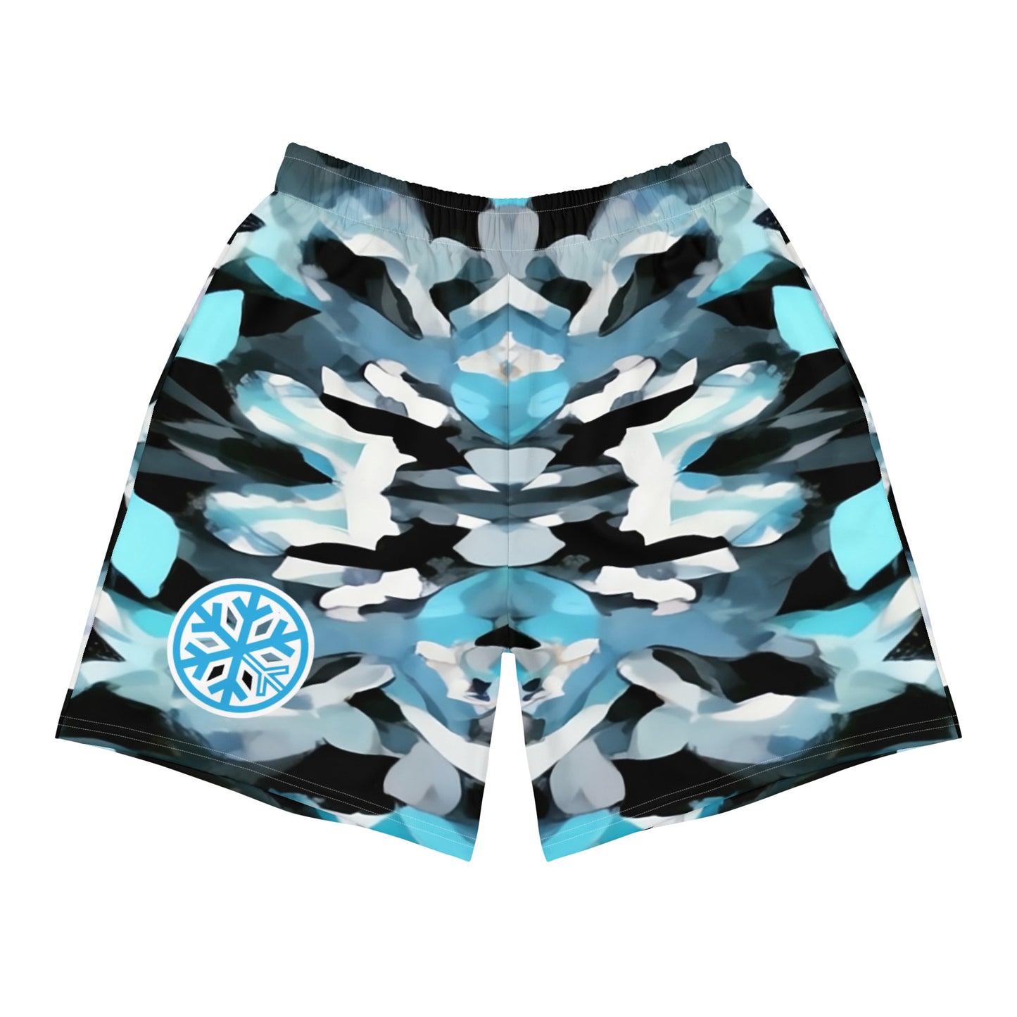 front of snowflake shorts by B.Different Clothing independent streetwear inspired by street art graffiti
