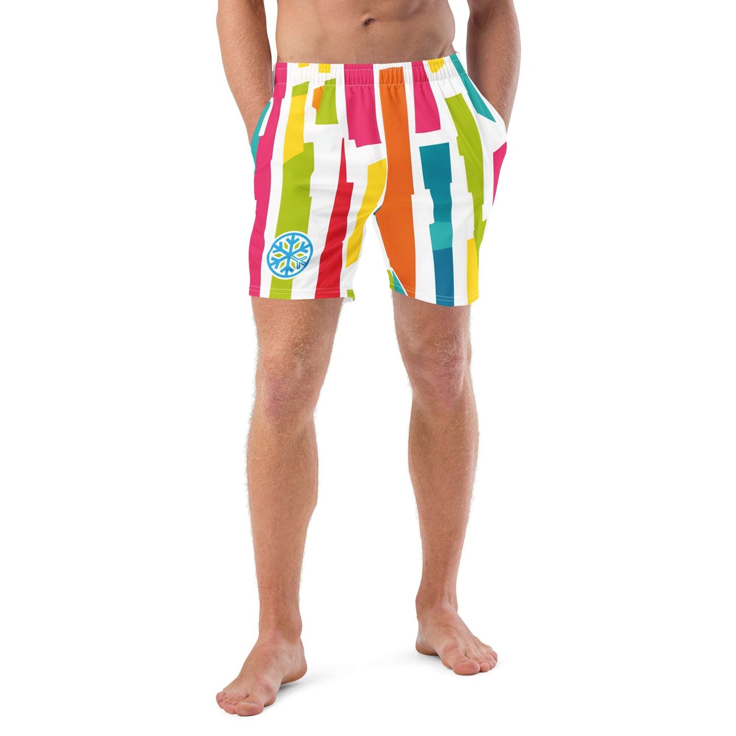 man front good vibes swim shorts by B.Different Clothing independent streetwear inspired by street art graffiti