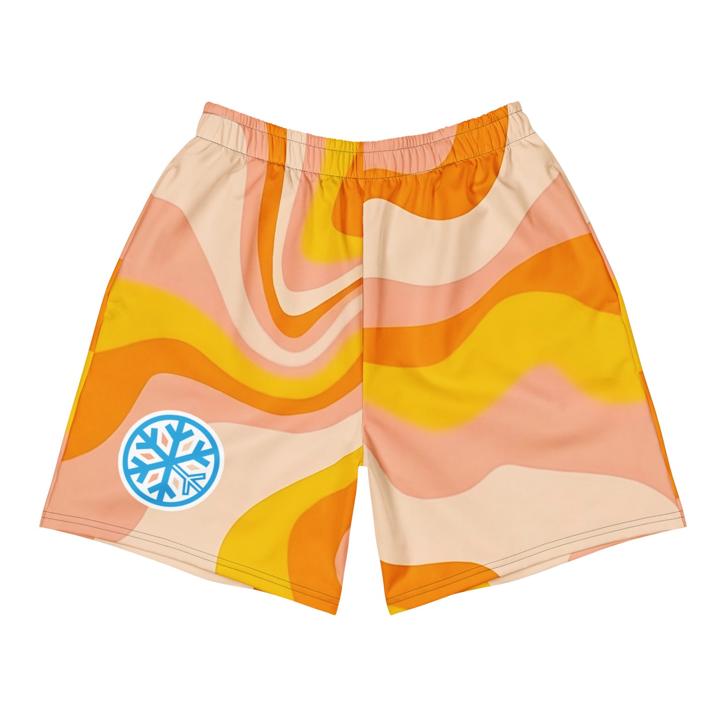Hypnotize Shorts from B.Different Clothing, front view, graffiti-inspired streetwear