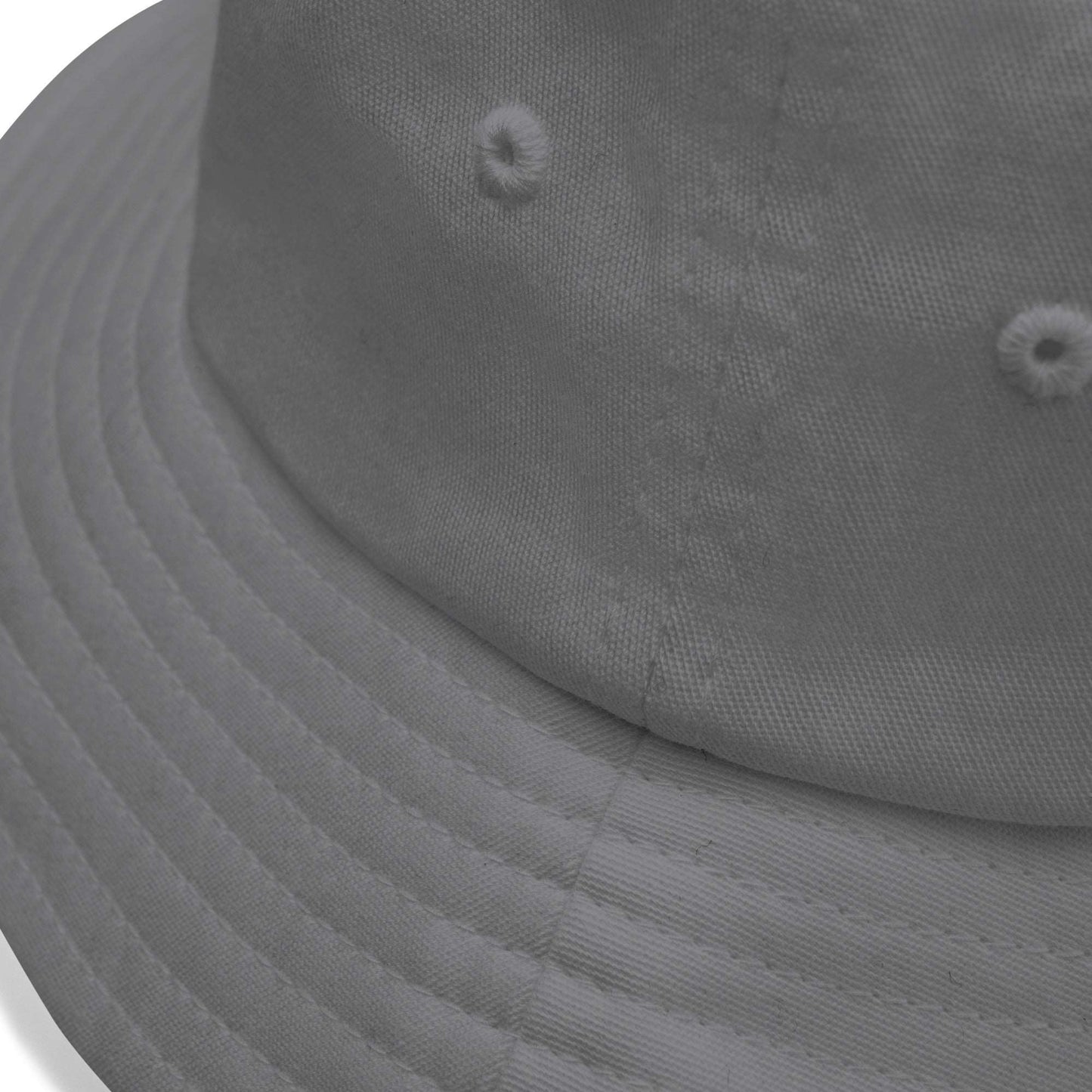 detail of Weirdo Throwie Bucket Hat gray by B.Different Clothing graffiti street art independent streetwear brand