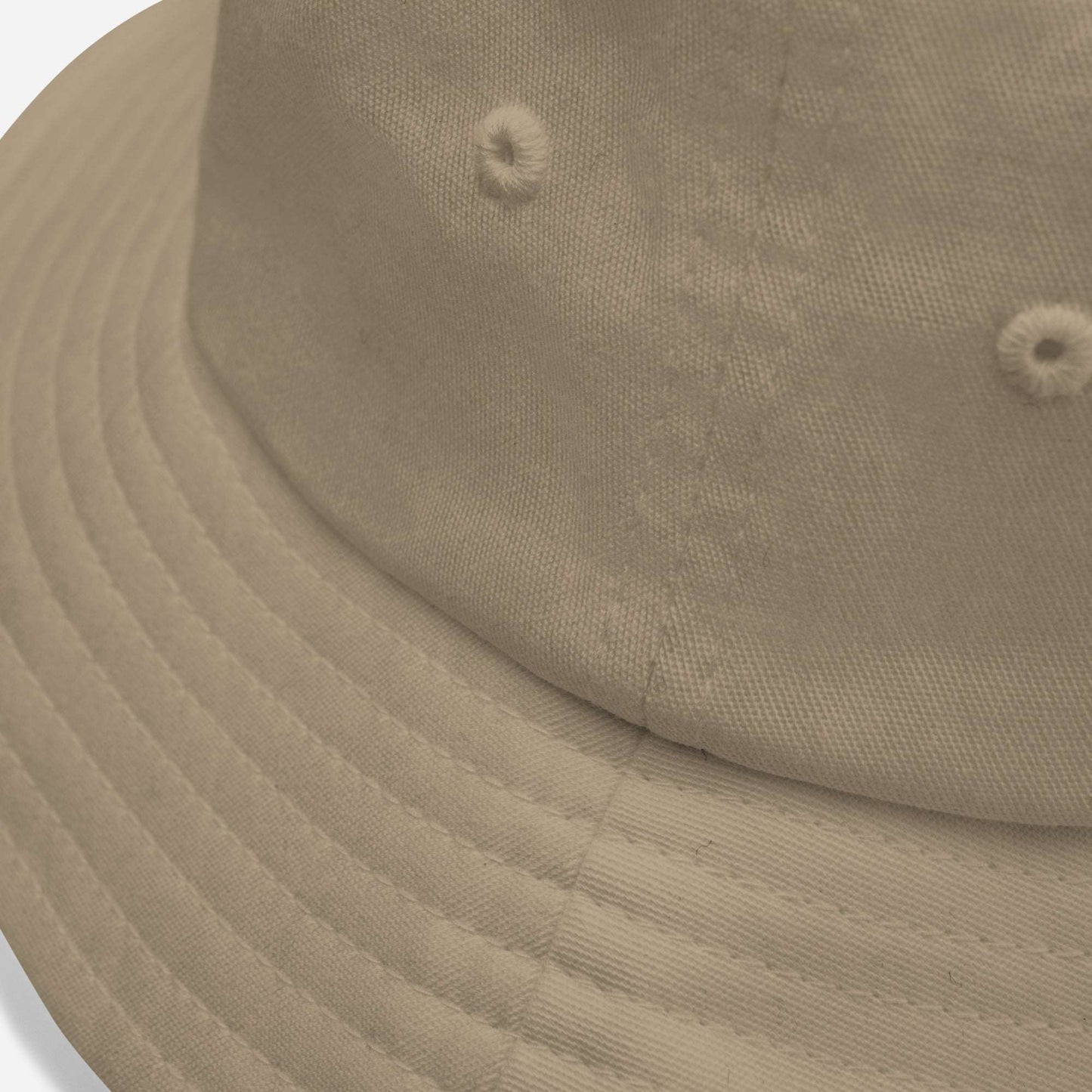 detail of Weirdo Tag Bucket Hat khaki by B.Different Clothing graffiti street art inspired independent streetwear brand