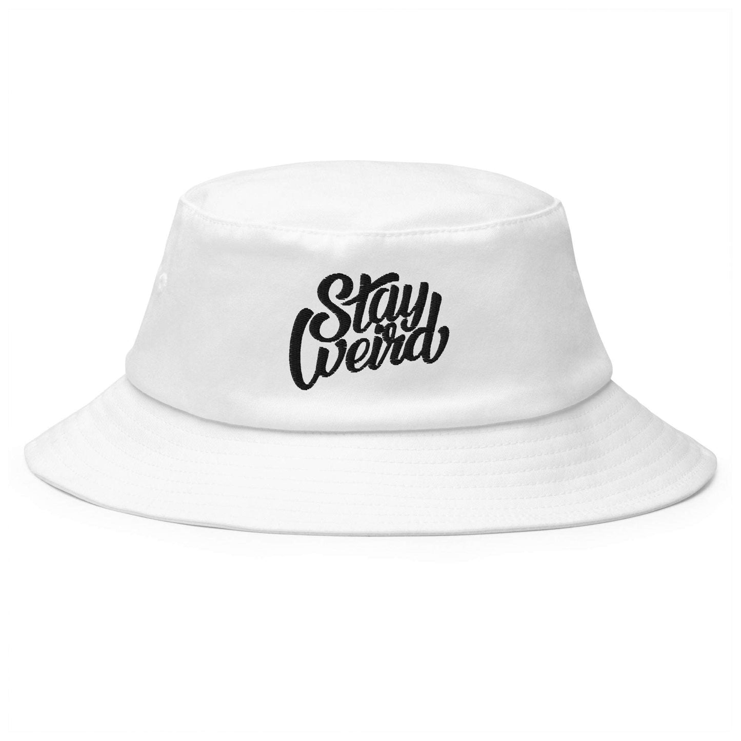 Stay Weird Bucket Hat white by B.Different Clothing graffiti street art independent streetwear brand