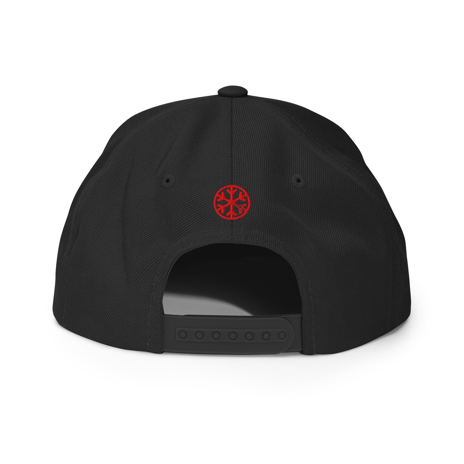 Black-Stranger Graffs Snapback Hat from B.Different Clothing, back view, graffiti-inspired streetwear