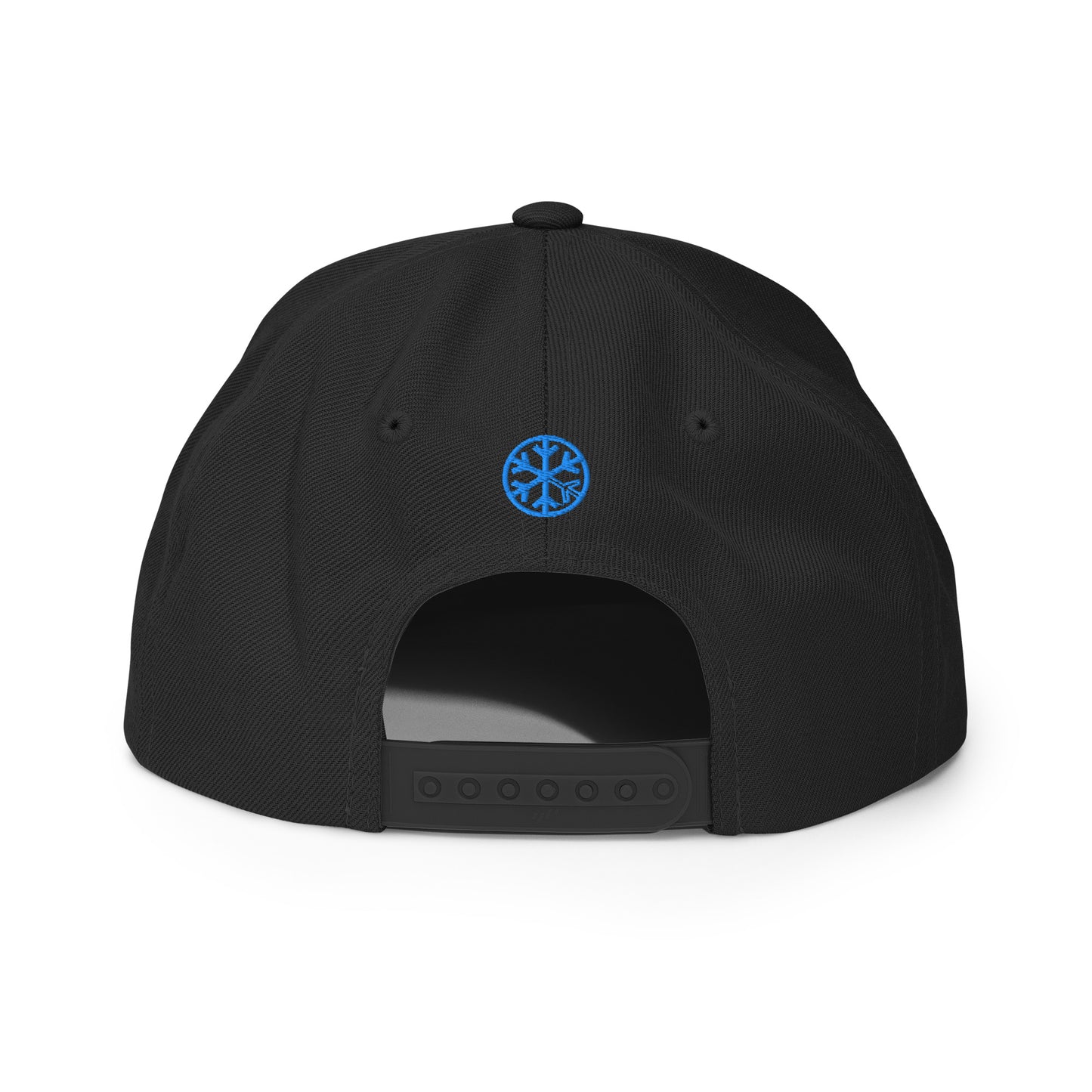 Black-ACAB Graffiti Tag Snapback Hat from B.Different Clothing, back view, graffiti-inspired streetwear