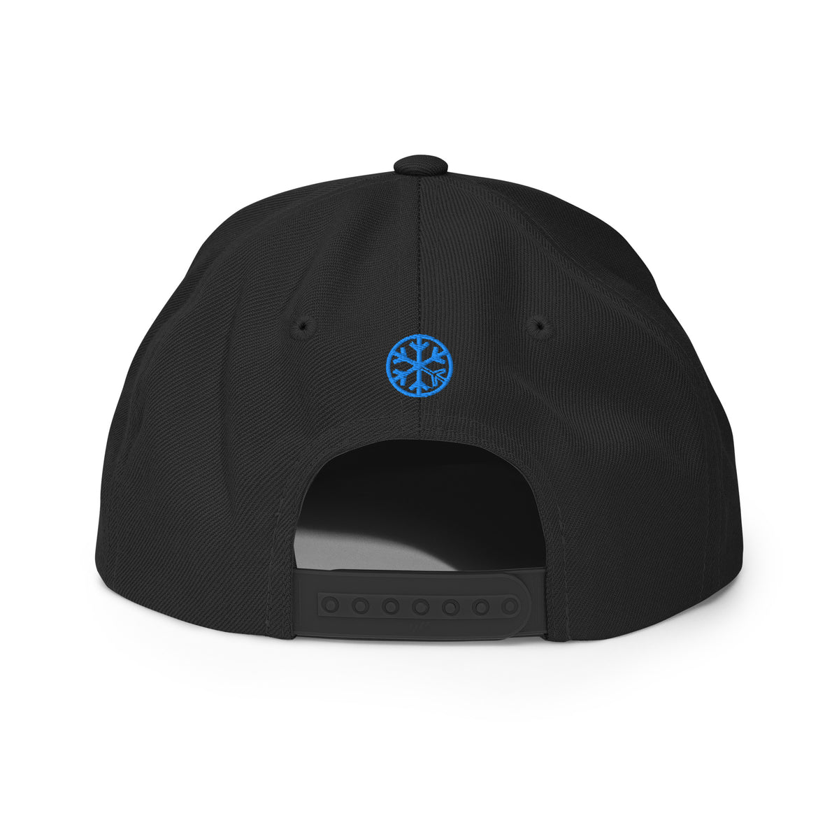 Black-BDFRNT OG Snapback Hat from B.Different Clothing, back view, graffiti-inspired streetwear