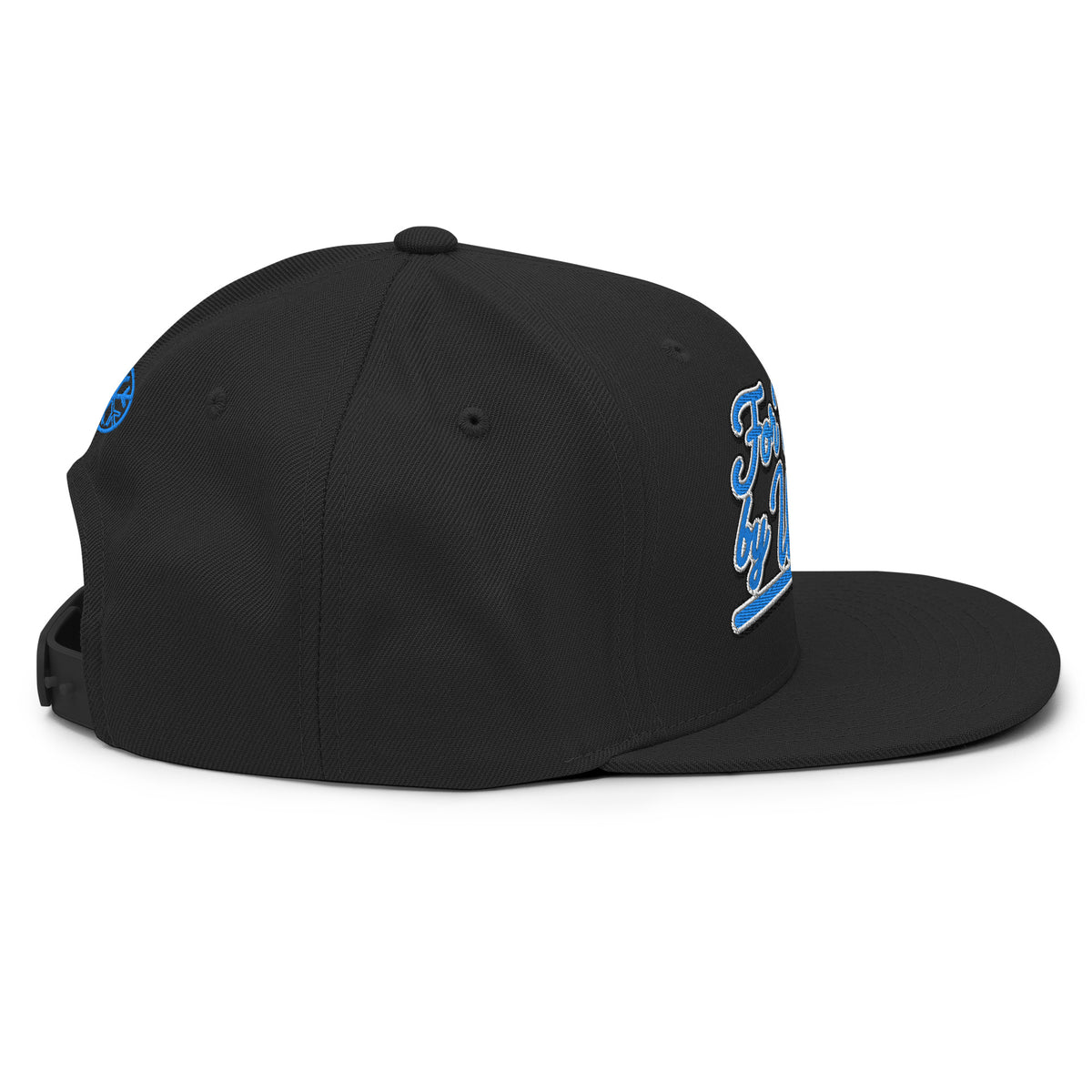 Black-For Weirdos by Weirdos Snapback Hat from B.Different Clothing, right side, graffiti-inspired streetwear