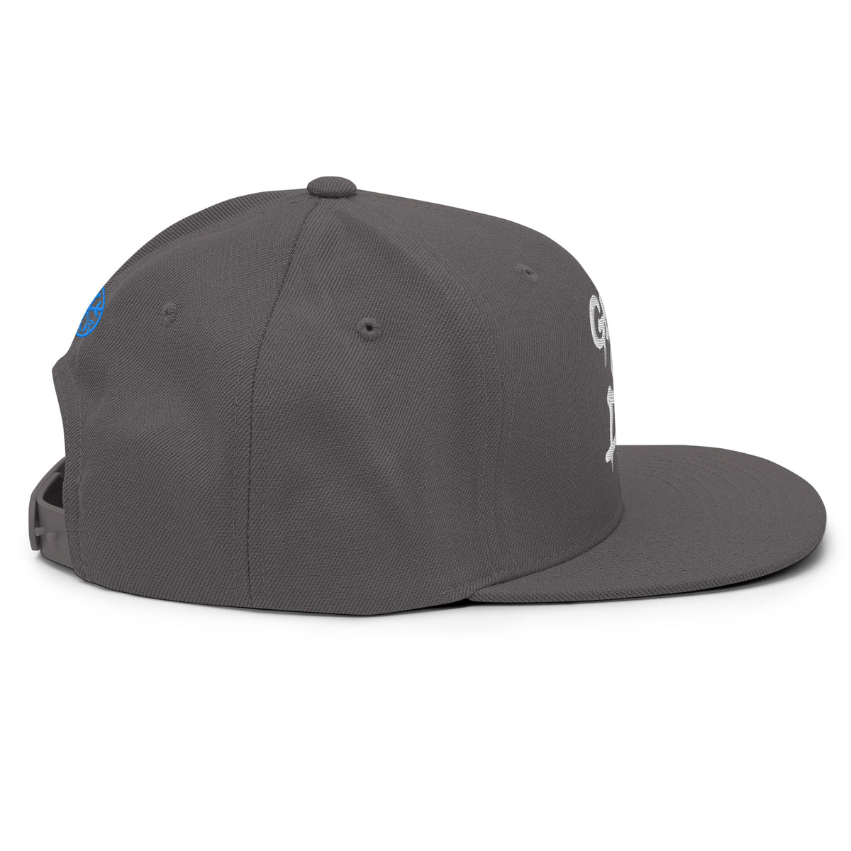 Darkgray-Get Up or Die Graffiti Tag Snapback from B.Different Clothing, right side, graffiti-inspired streetwear
