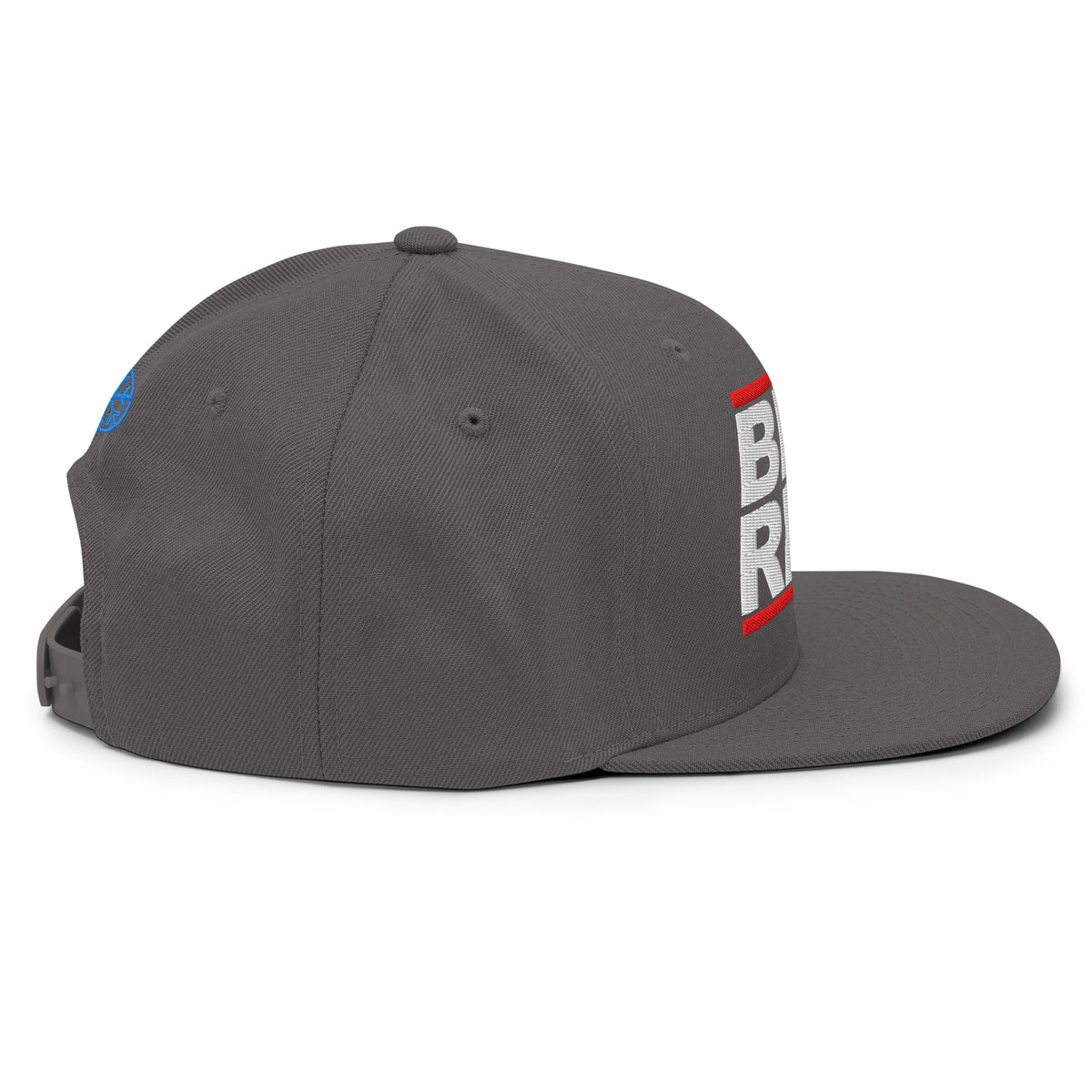 Darkgray-BDFRNT OG Snapback Hat from B.Different Clothing, right side, graffiti-inspired streetwear
