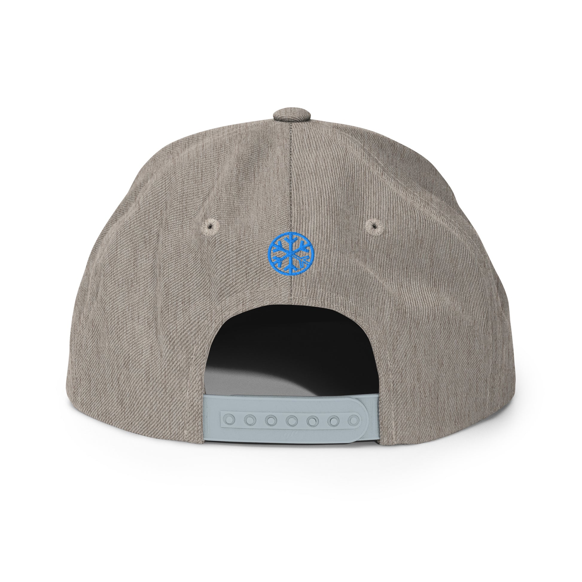 Gray-Never Grow Up Graffiti Snapback Hat from B.Different Clothing, back view, graffiti-inspired streetwear