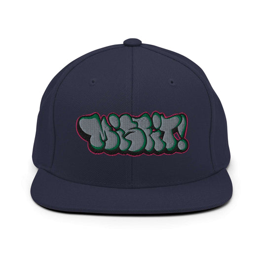 Misfit Throwie Snapback navy by B.Different Clothing street art graffiti inspired streetwear brand