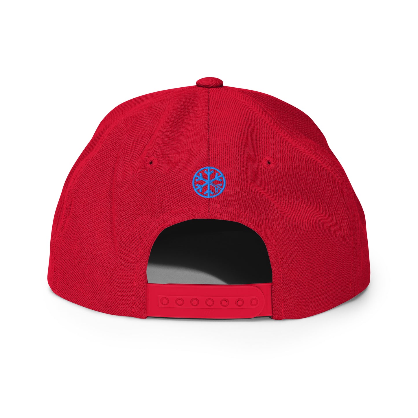 Red-Never Grow Up Graffiti Snapback Hat from B.Different Clothing, back view, graffiti-inspired streetwear