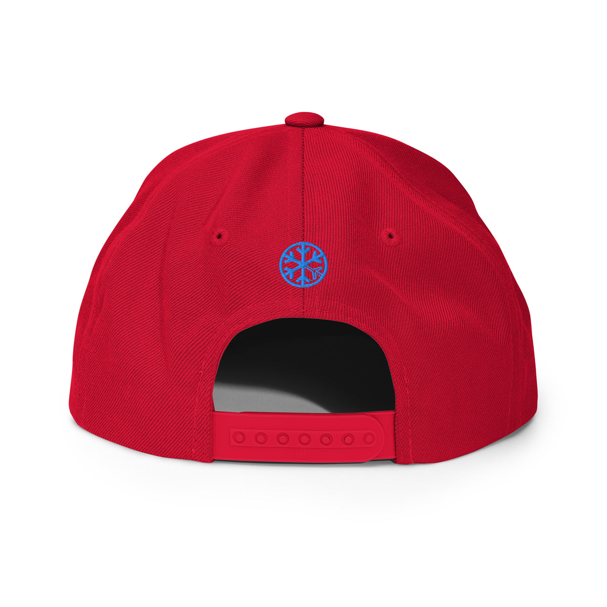 Red-For Weirdos by Weirdos Snapback Hat from B.Different Clothing, back view, graffiti-inspired streetwear