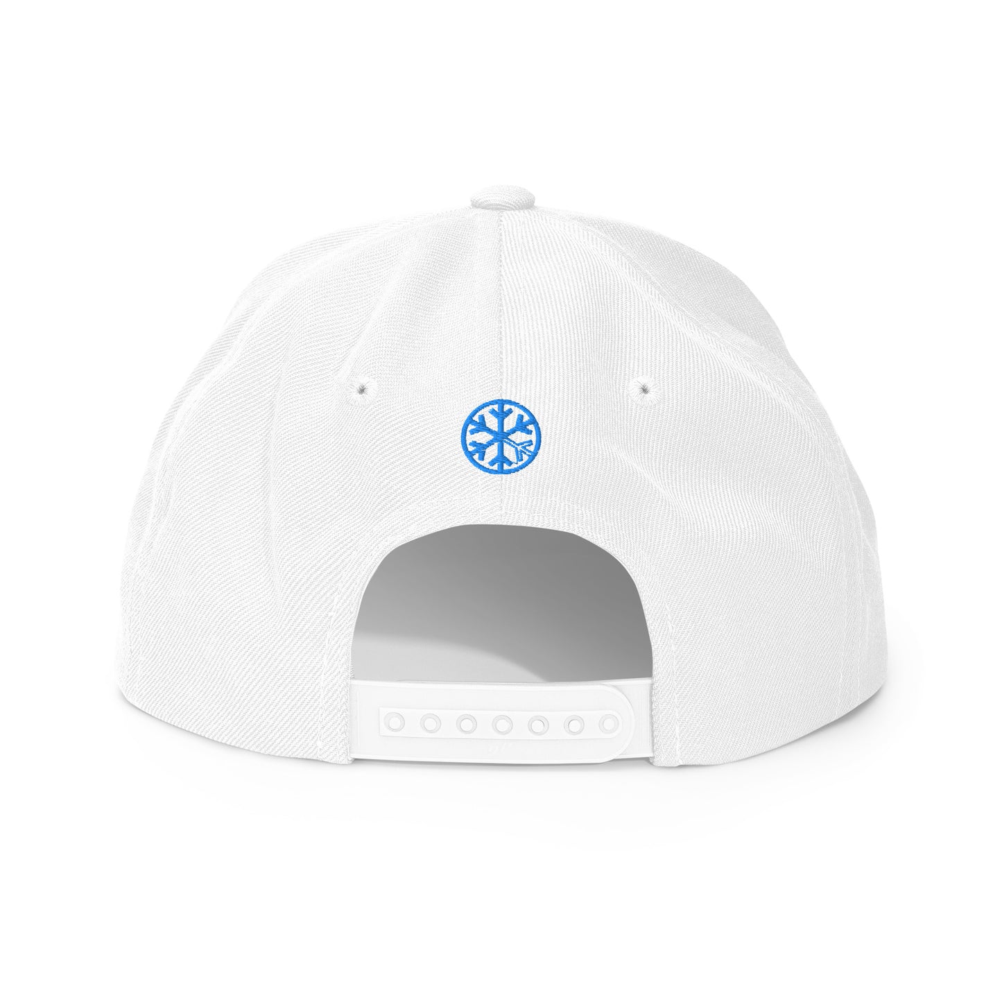 White-Only Tags Graffiti Snapback Hat from B.Different Clothing, back view, graffiti-inspired streetwear