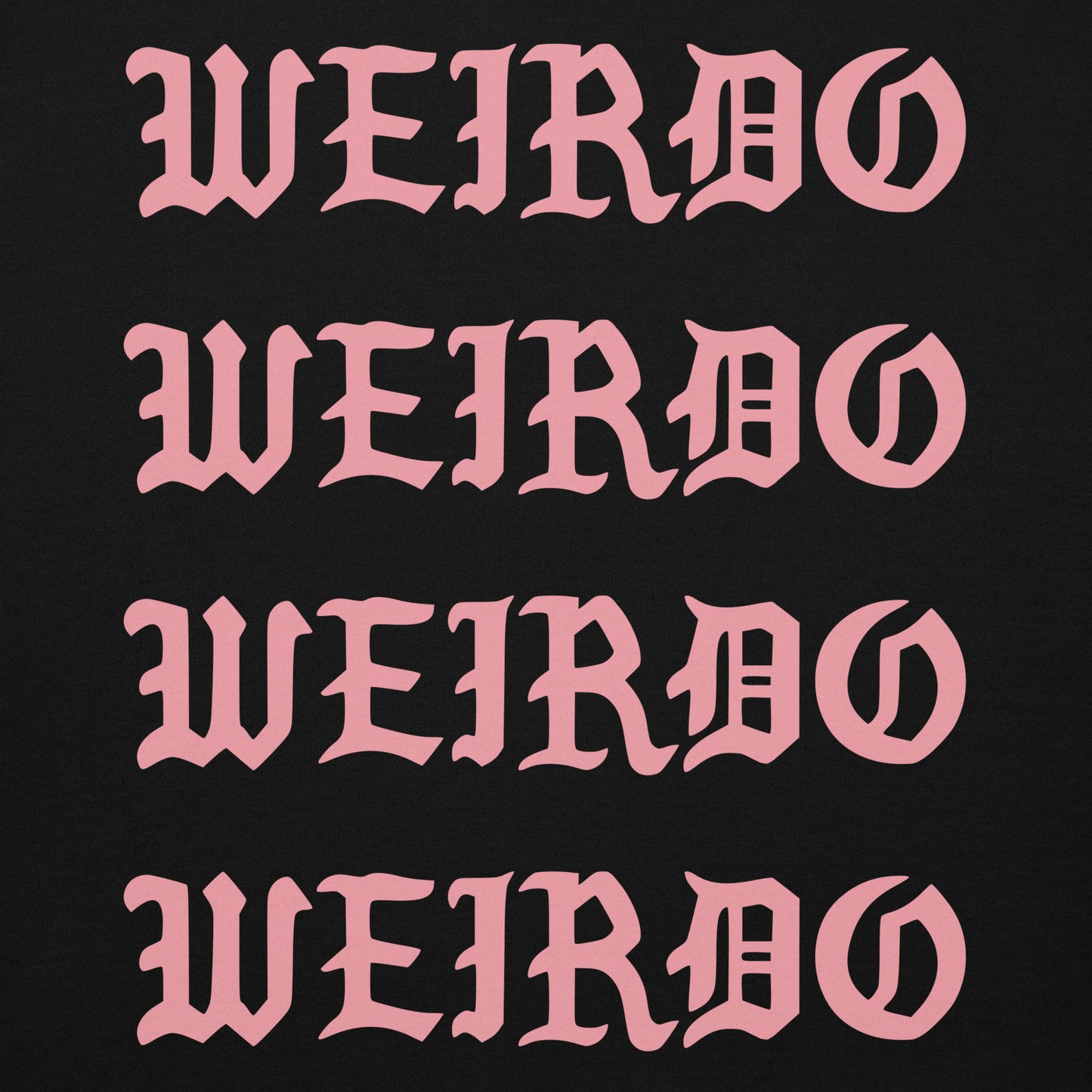 Black-I Feel Like a Weirdo Hoodie from B.Different Clothing, graphic, graffiti-inspired streetwear