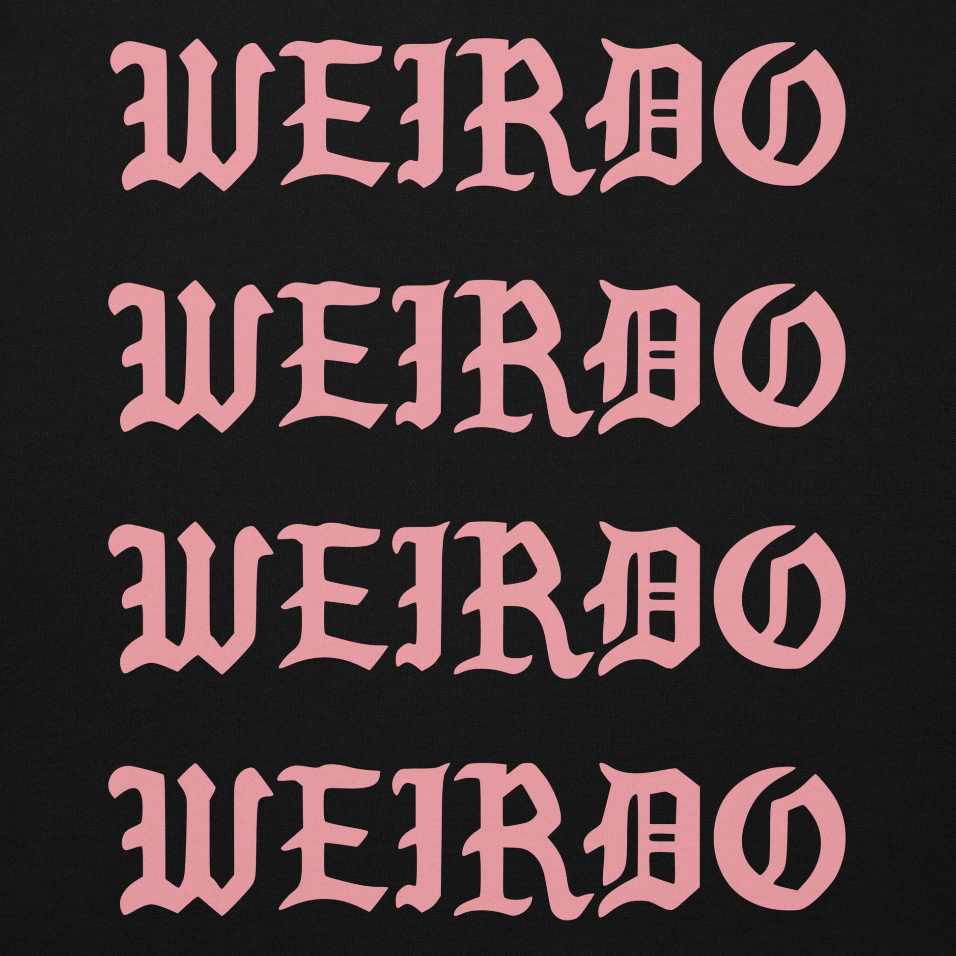 Black-I Feel Like a Weirdo Hoodie from B.Different Clothing, graphic, graffiti-inspired streetwear