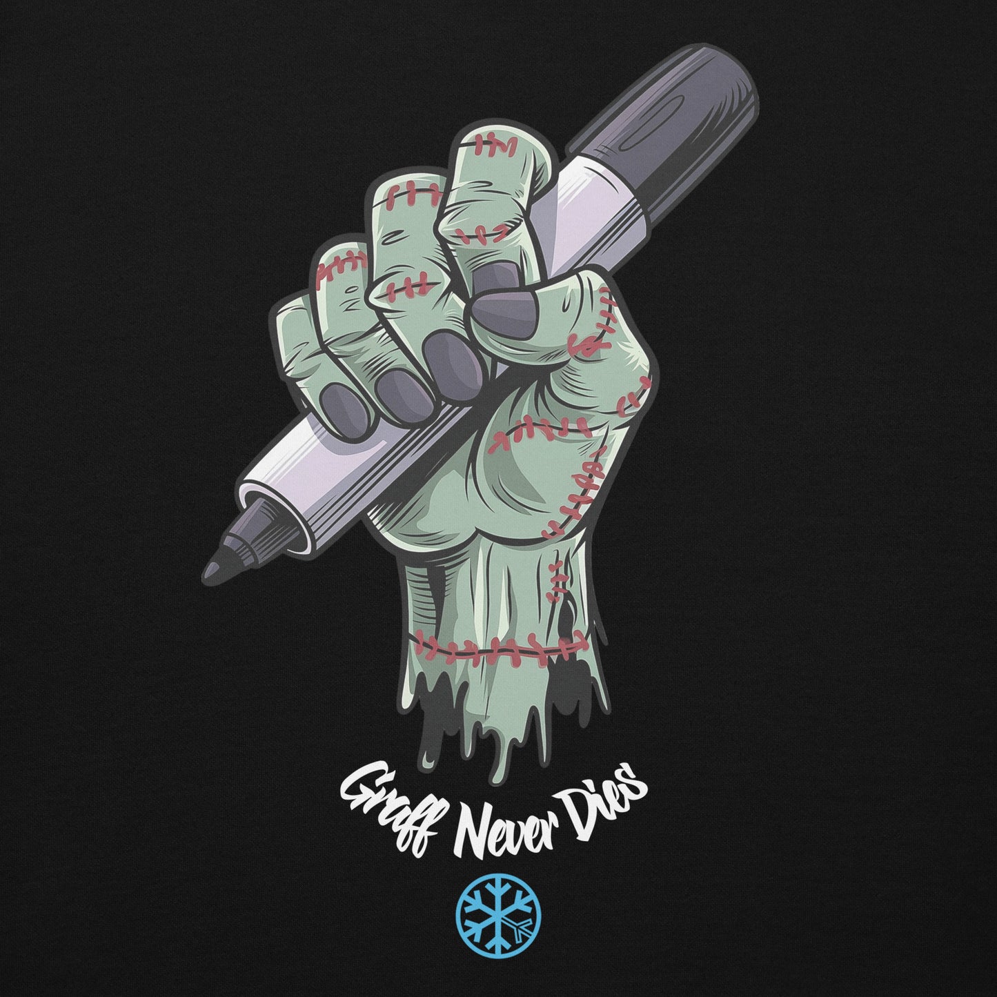 Black-Thing Graffiti Hoodie from B.Different Clothing, graphic, graffiti-inspired streetwear