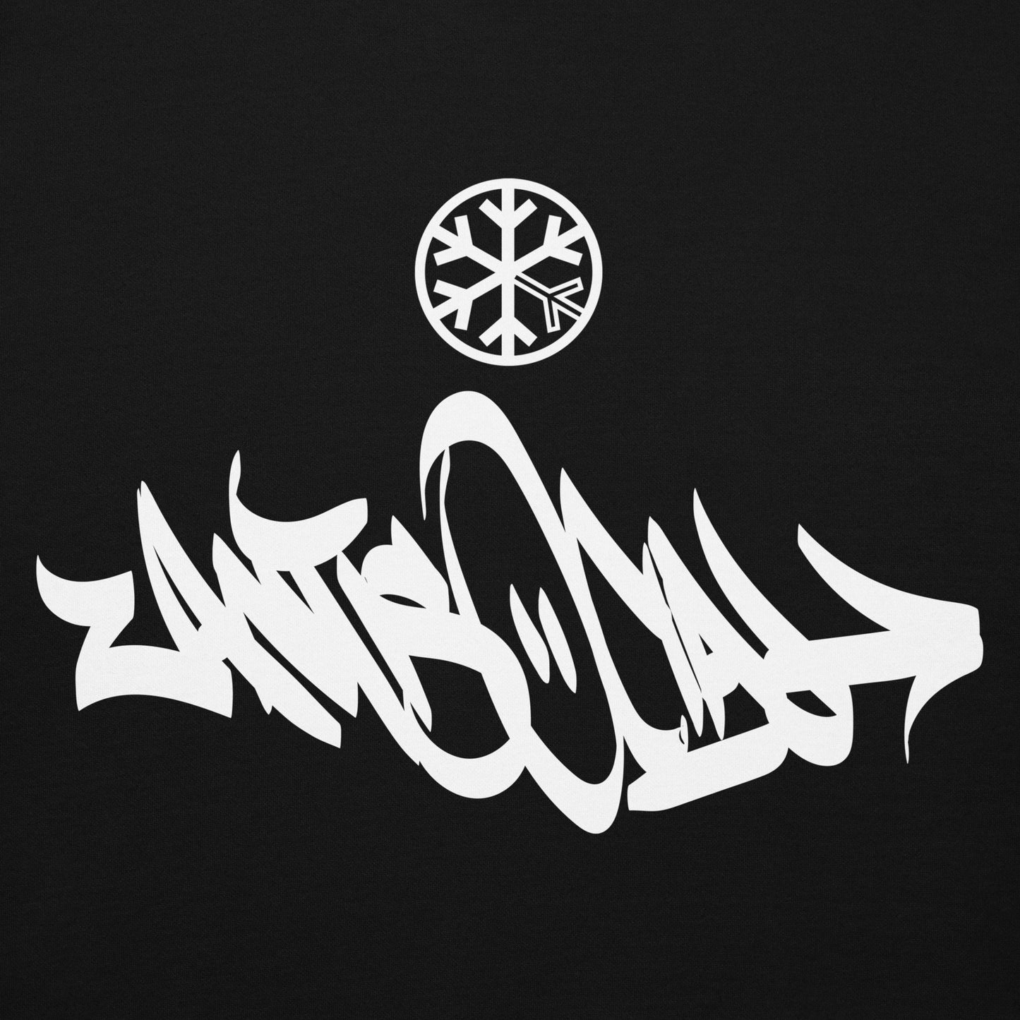 Black-Antisocial Graffiti Tag Hoodie from B.Different Clothing, graphic, graffiti-inspired streetwear