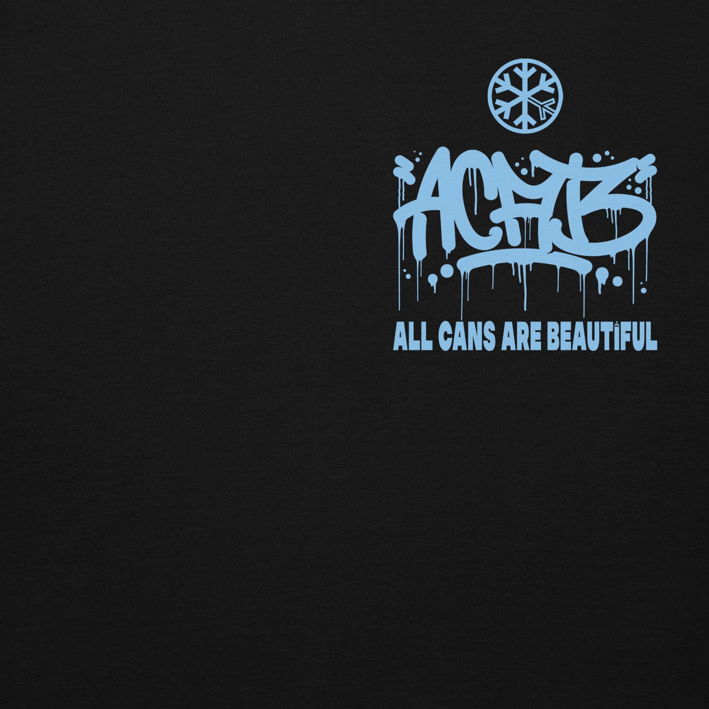 Black-ACAB Graffiti Character Hoodie from B.Different Clothing, front graphic, graffiti-inspired streetwear