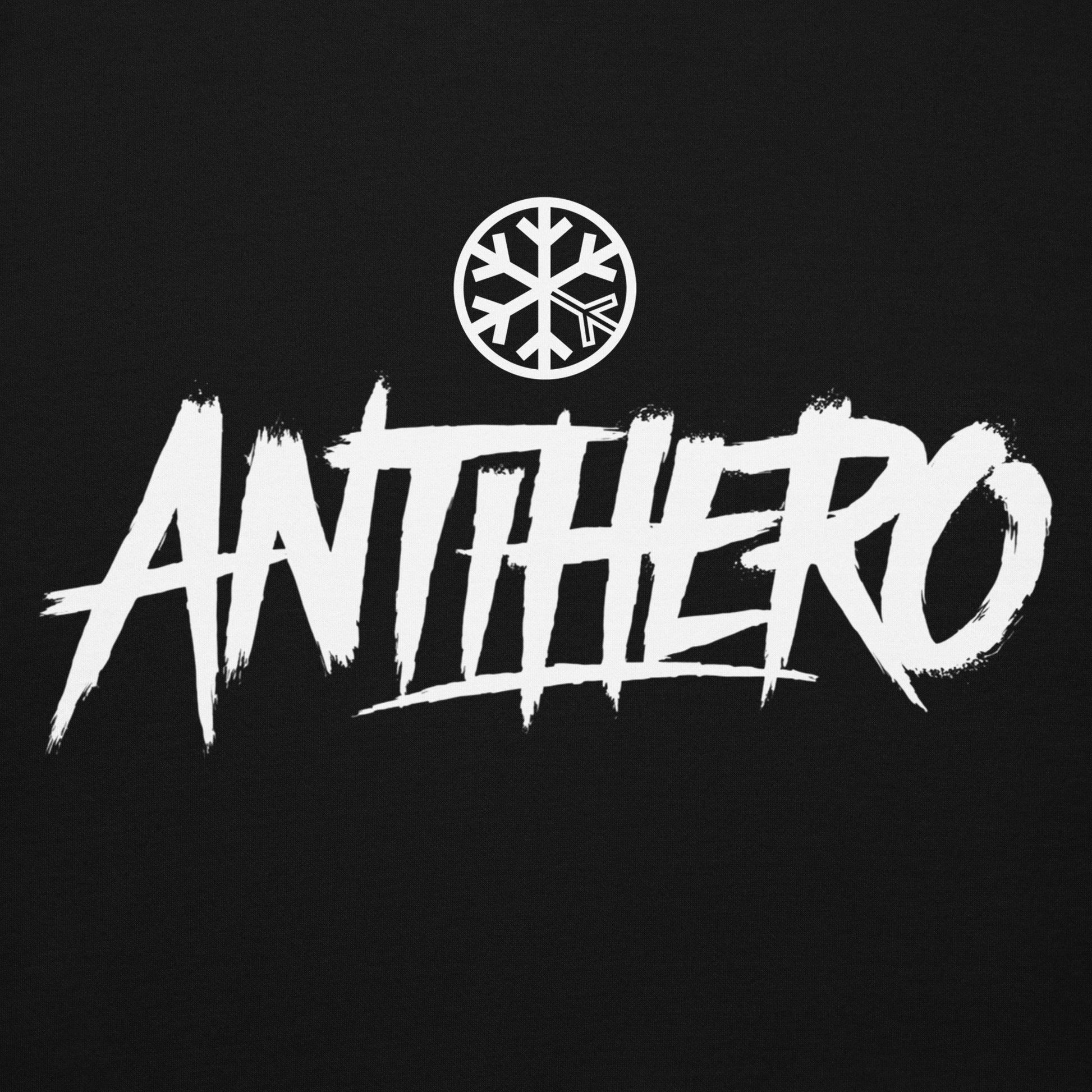 Black-Antihero Graffiti Tag Hoodie from B.Different Clothing, graphic, graffiti-inspired streetwear