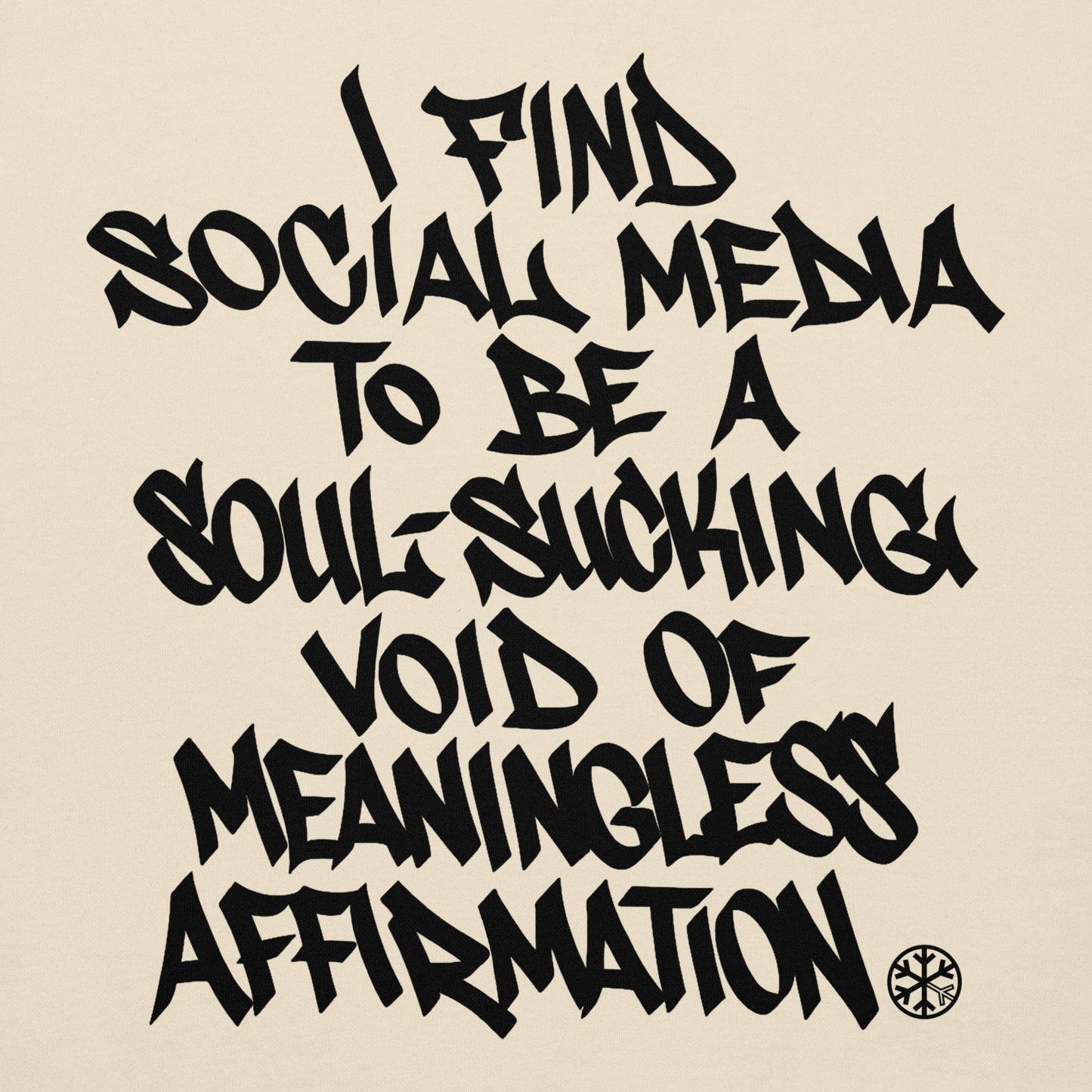 Beige-Social Media Graffiti Tag Hoodie from B.Different Clothing, graphic, graffiti-inspired streetwear