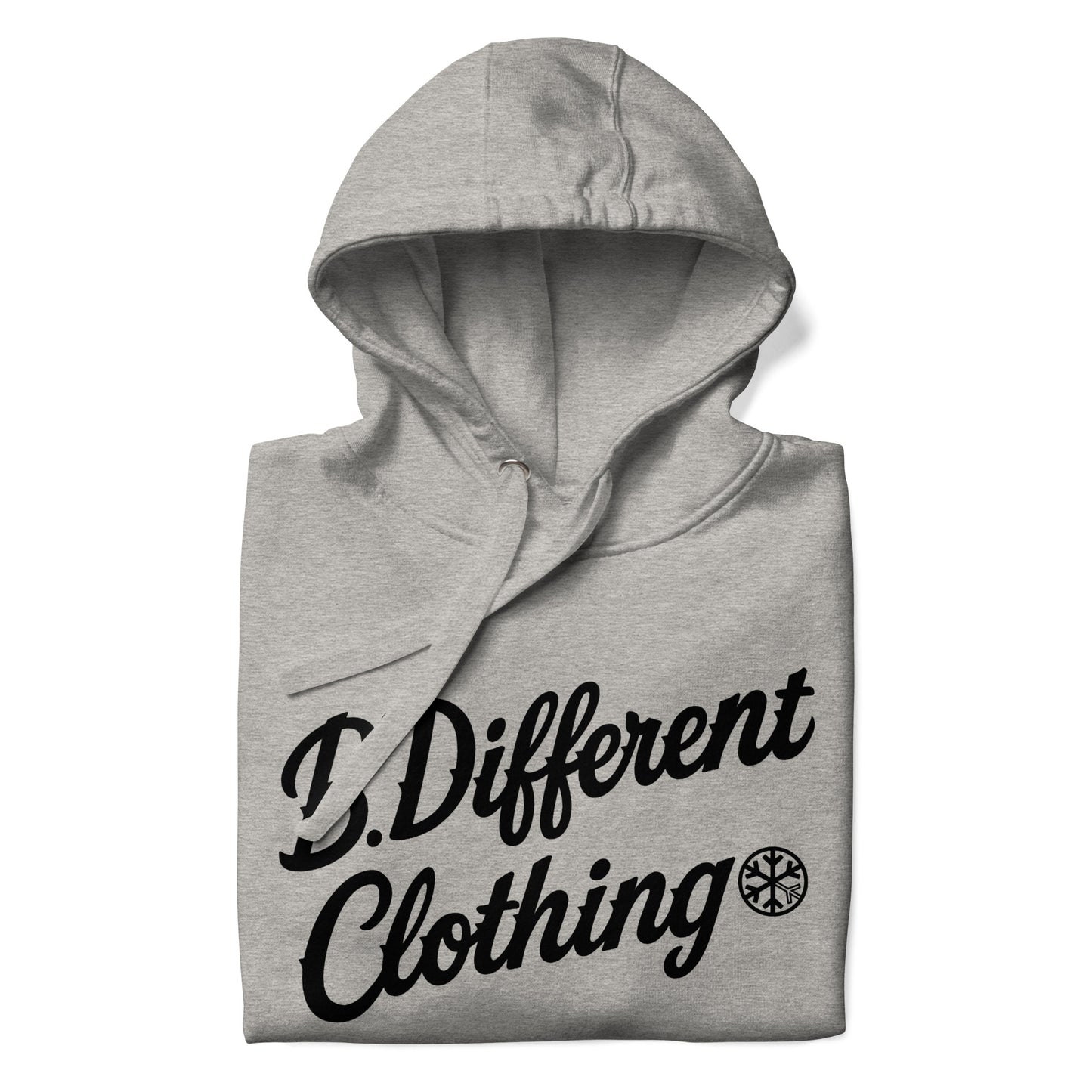 Gray-The League Hoodie from B.Different Clothing, folded, graffiti-inspired streetwear