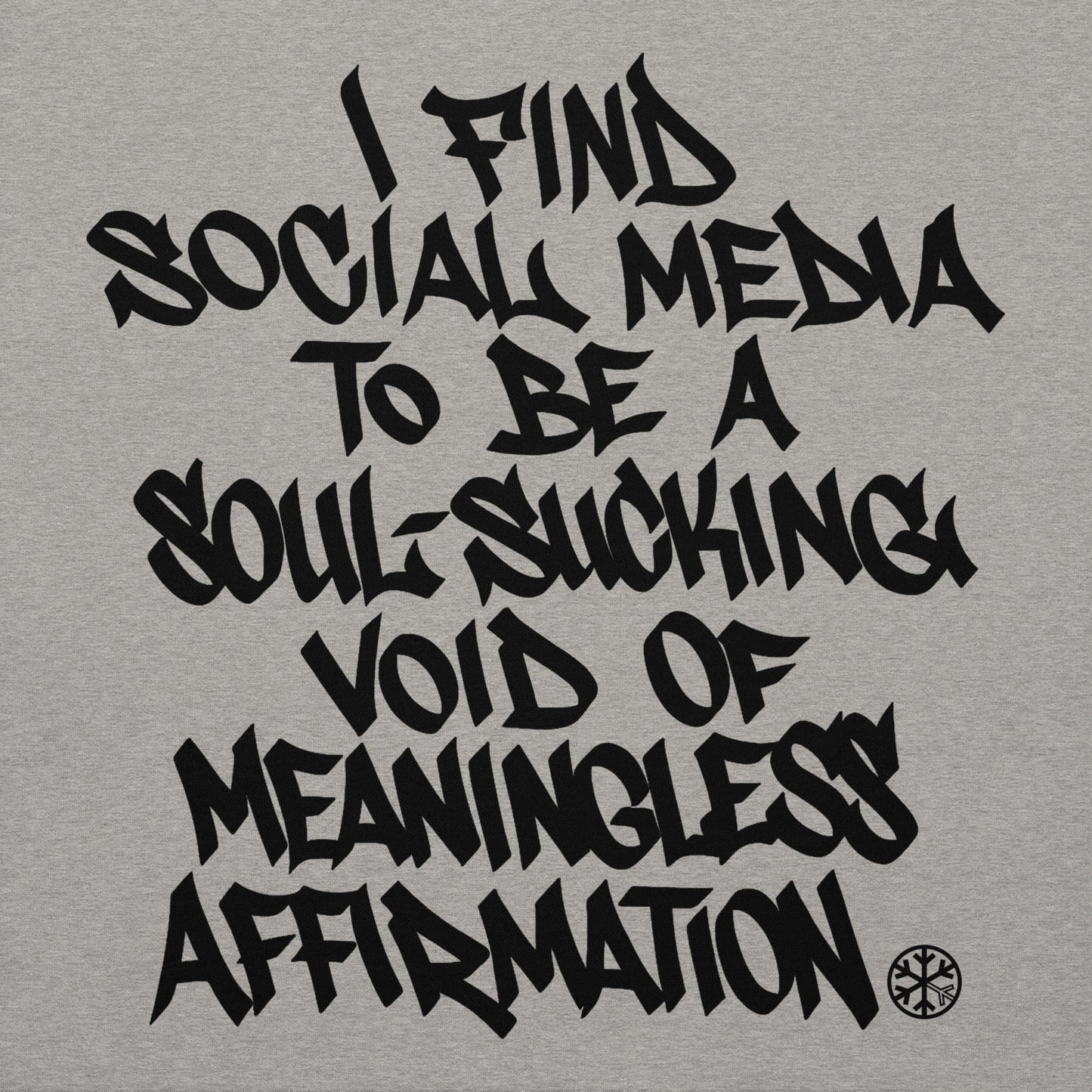 Gray-Social Media Graffiti Tag Hoodie from B.Different Clothing, graphic, graffiti-inspired streetwear