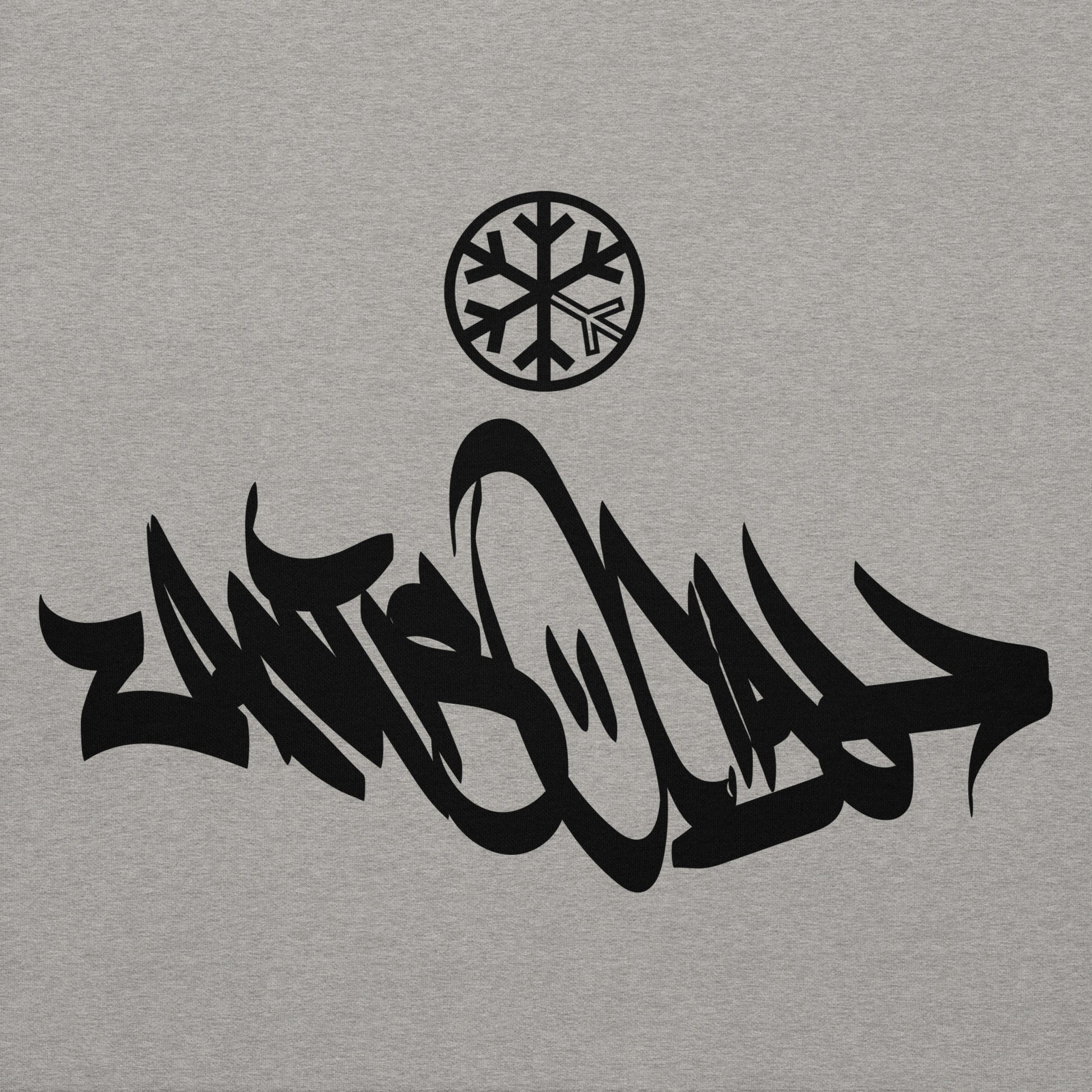 Gray-Antisocial Graffiti Tag Hoodie from B.Different Clothing, graphic, graffiti-inspired streetwear