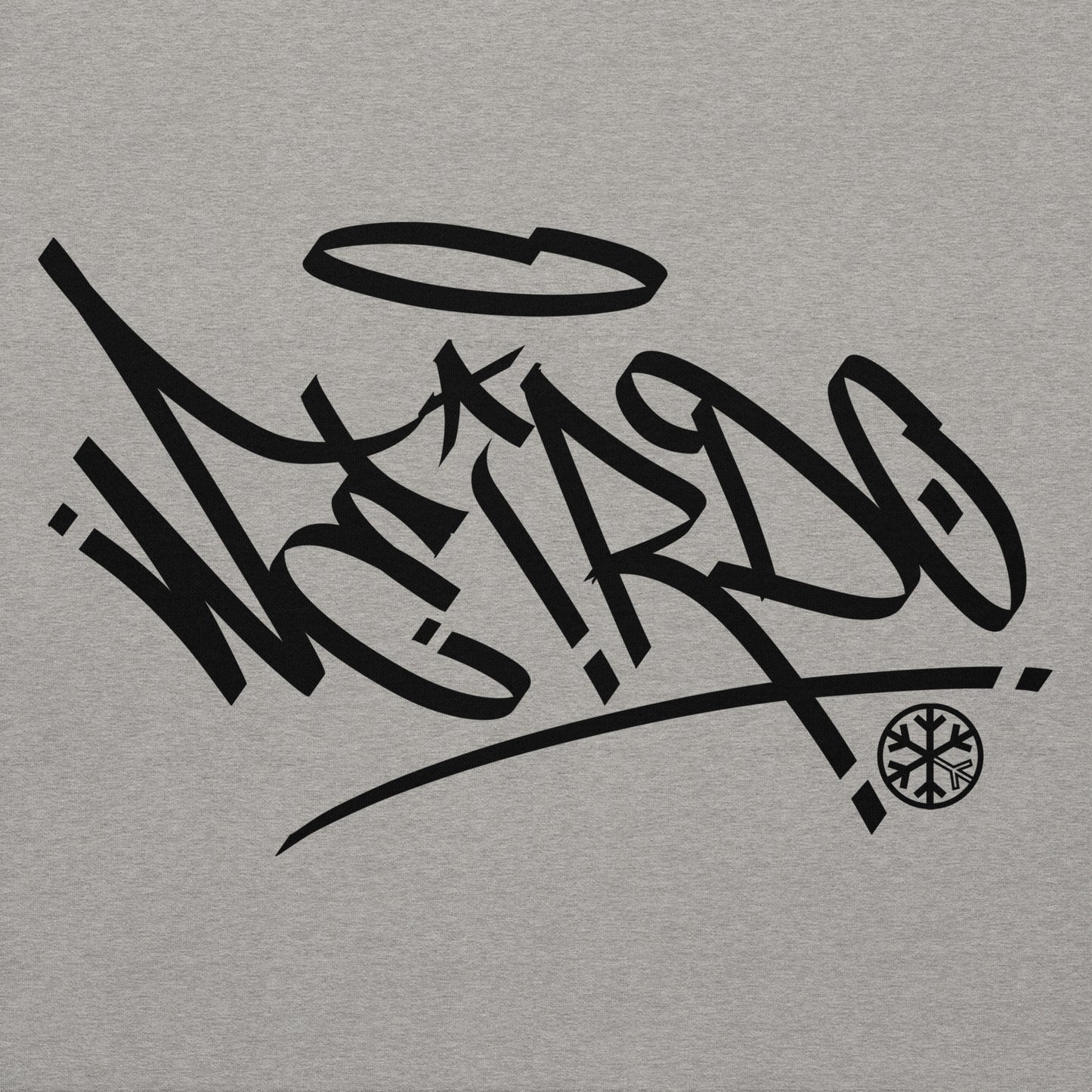 Gray-Weirdo Tag Graffiti Hoodie from B.Different Clothing, graphic, graffiti-inspired streetwear