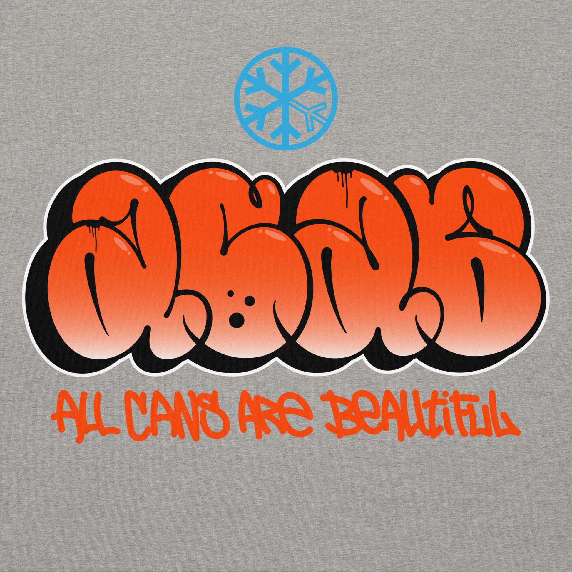 Gray-ACAB Graffiti Throw-up Hoodie from B.Different Clothing, graphic, graffiti-inspired streetwear